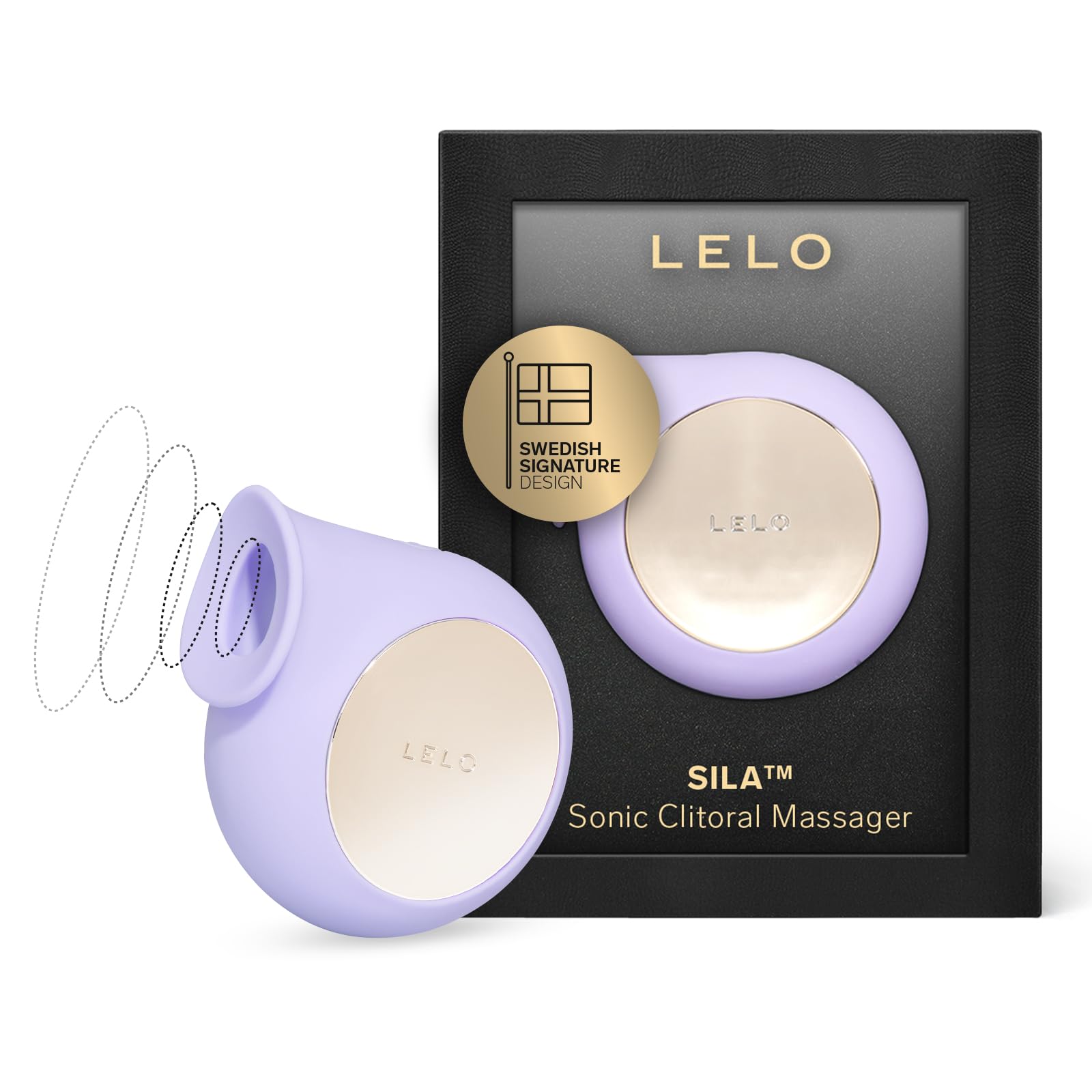 LELO SILA Sonic Clit Sucker - Waterproof Vibrator for Women, Rechargeable Adult Sex Toy with Gentle External Stimulation - Perfect for Solo Play & Couples Intimacy (Lilac)