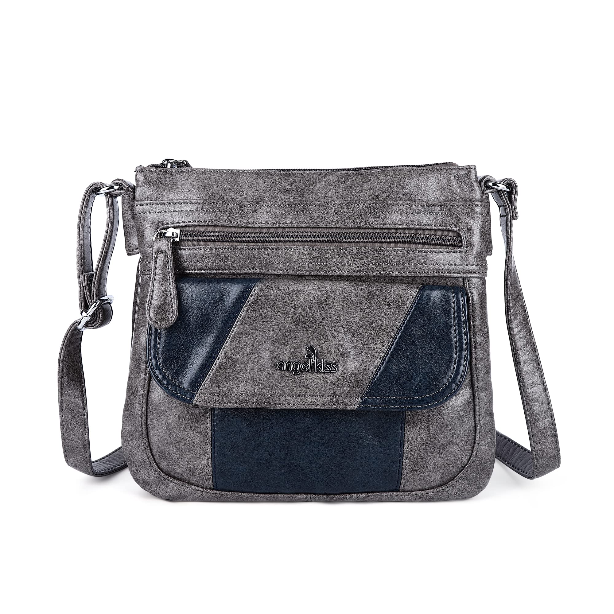 Angelkiss Small Leather Crossbody Bag for Women - Adjustable Shoulder Strap Hobo Purse - Perfect for Daily Use, Travel & Shopping