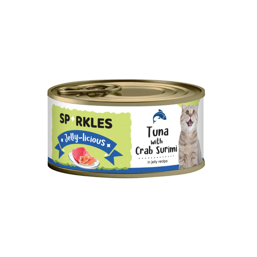 Premium Sparkles Gravylicious Jellylicious Wet Cat Food - 80g Chicken, Tuna & Salmon Recipe - Healthy Nourishing Formula for Adult Cats - Perfect for Mealtime, Weight Management & Picky Eaters