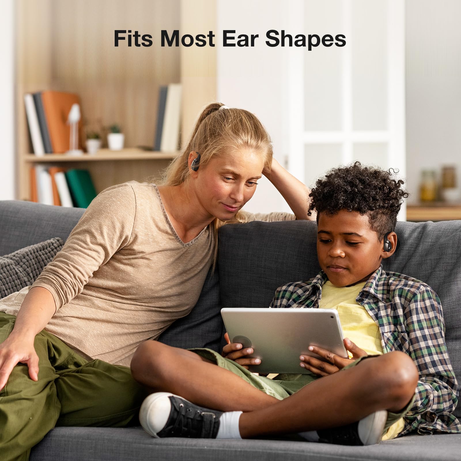Open Ear Earbuds Wireless Bluetooth 5.4 Headphones - Ultra Lightweight Comfort, Rich Bass Sound, Clear Calls, IPX7 Waterproof, 28H Playtime for Running, Workout, Gym, Cycling & Outdoor Sports