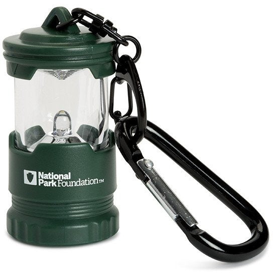 National Park Foundation Miniature Keychain Camp Lantern - Portable LED Light for Outdoor Adventures, Hiking, Backpacking & Travel Accessories