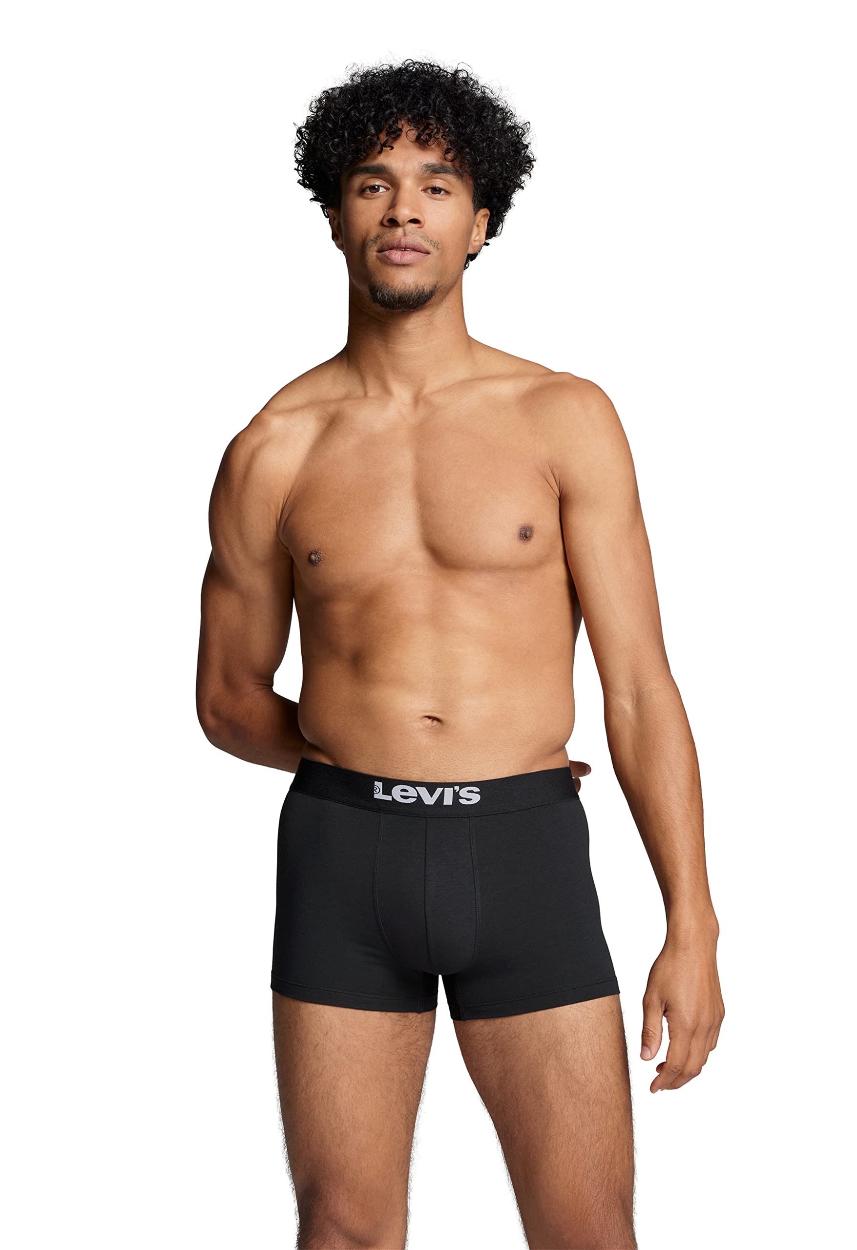 LEVI'S Men's Cotton Boxer Briefs (2-Pack) - Soft, Breathable Underwear for Everyday Comfort & Active Lifestyles