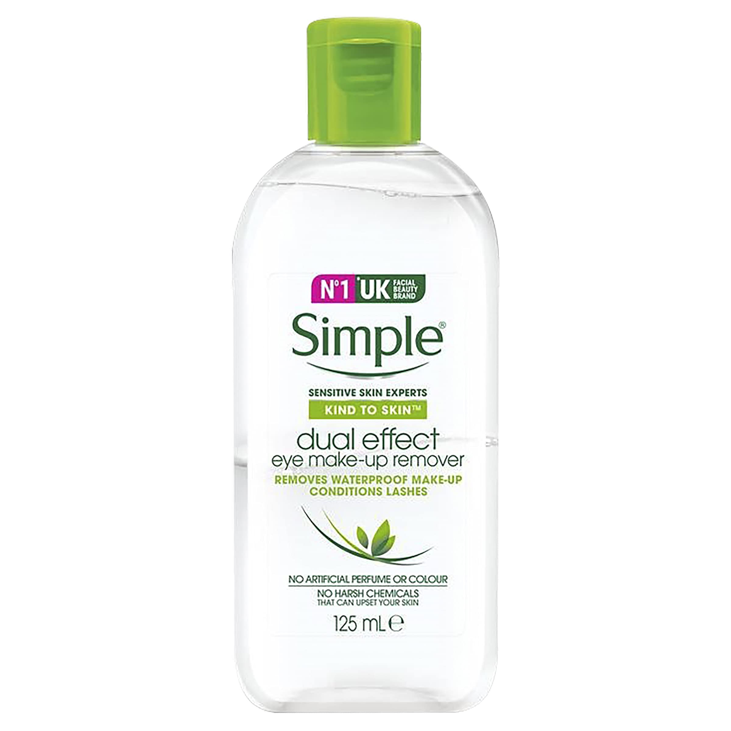 Gentle Dual-Action Eye Makeup Remover for Sensitive Skin - 125ml | Oil-Free & Hypoallergenic | Perfect for Daily Use & Travel