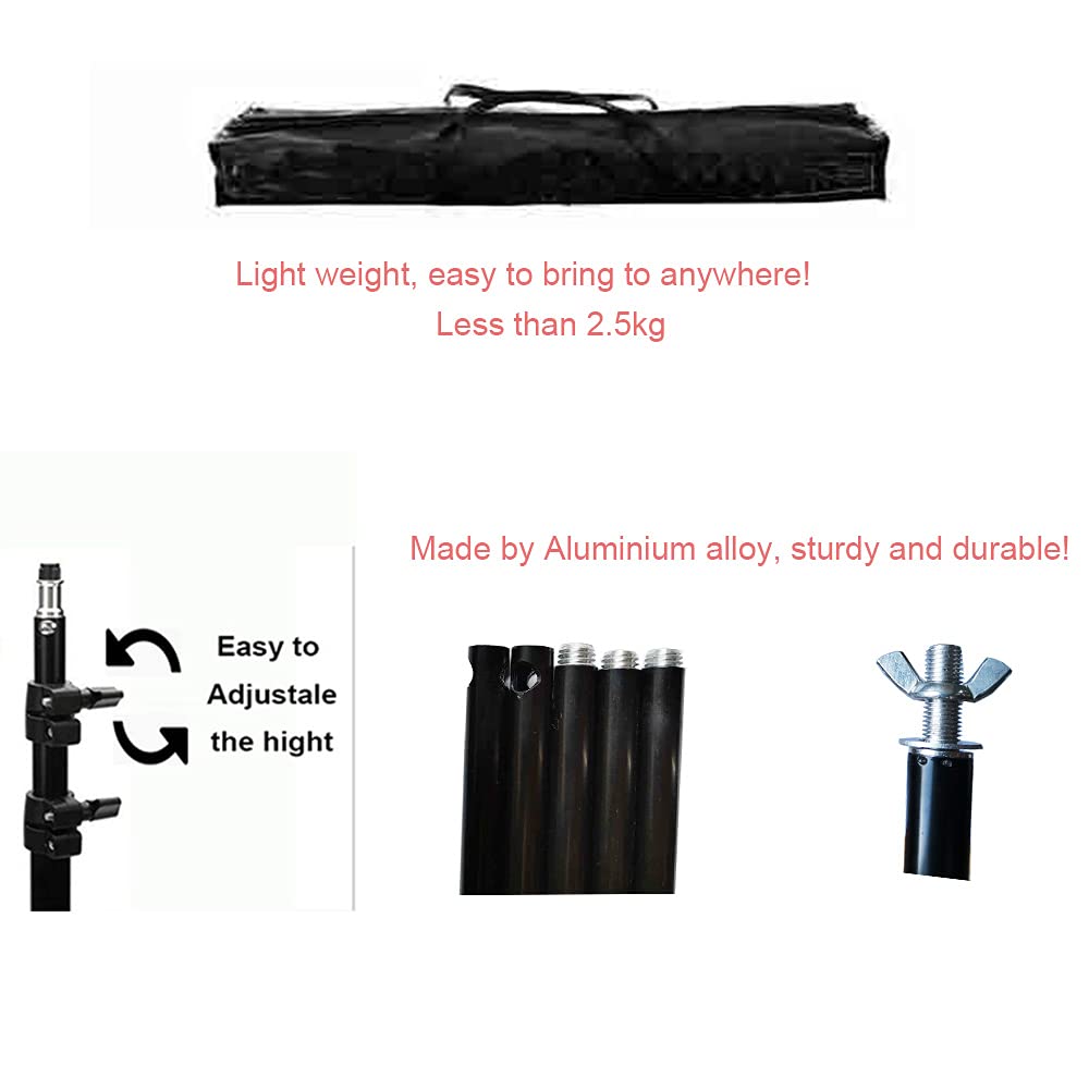 Portable Projector Screen Stand - Indoor & Outdoor Use for Front & Rear Projection | Foldable & Lightweight for Home Theater, Backyard Movies, and Presentations