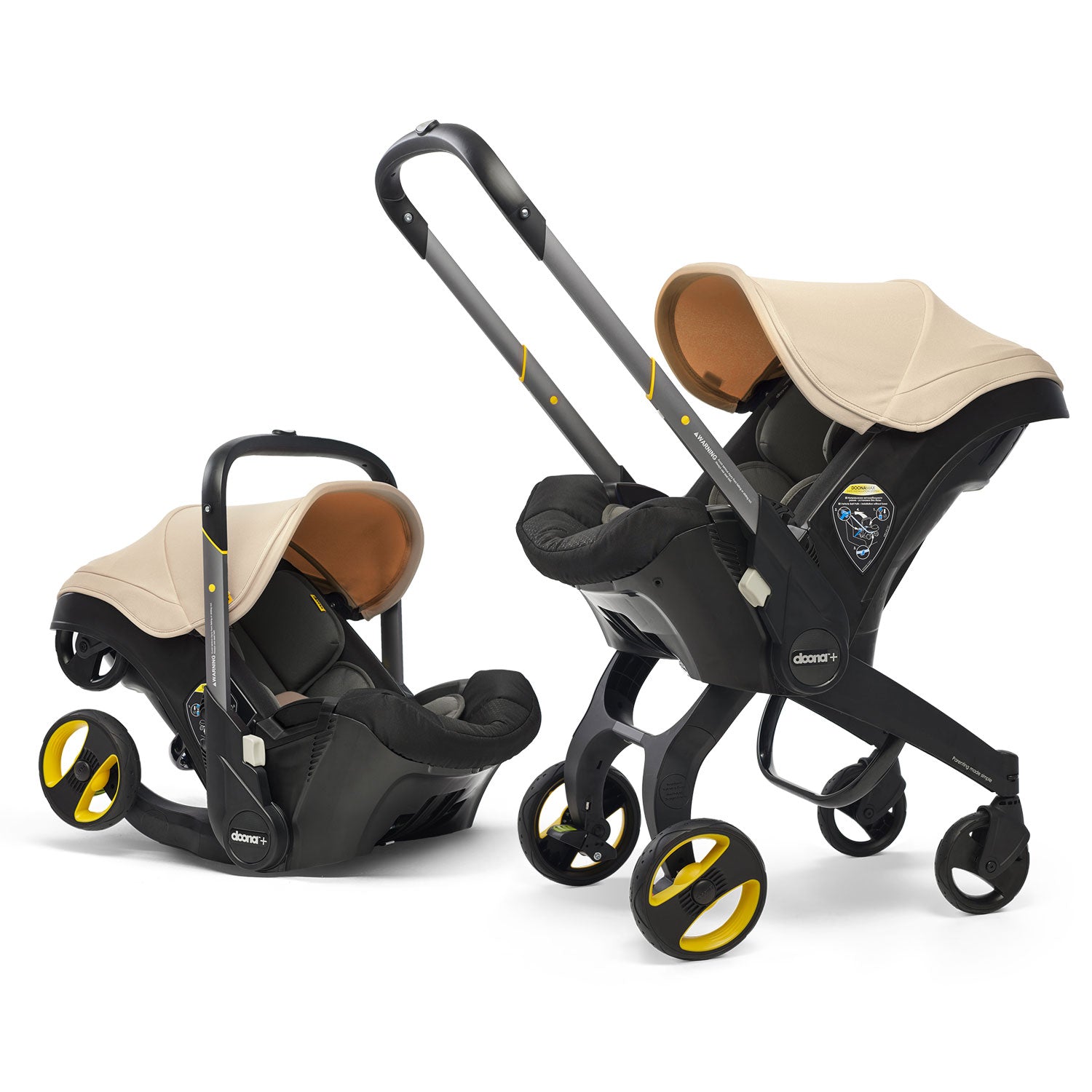 Doona Infant Car Seat & Stroller with Base - 3-in-1 Travel System for Newborns to 35 lbs - Lightweight & Compact for Airplane & Car Travel - Perfect for Parents on the Go