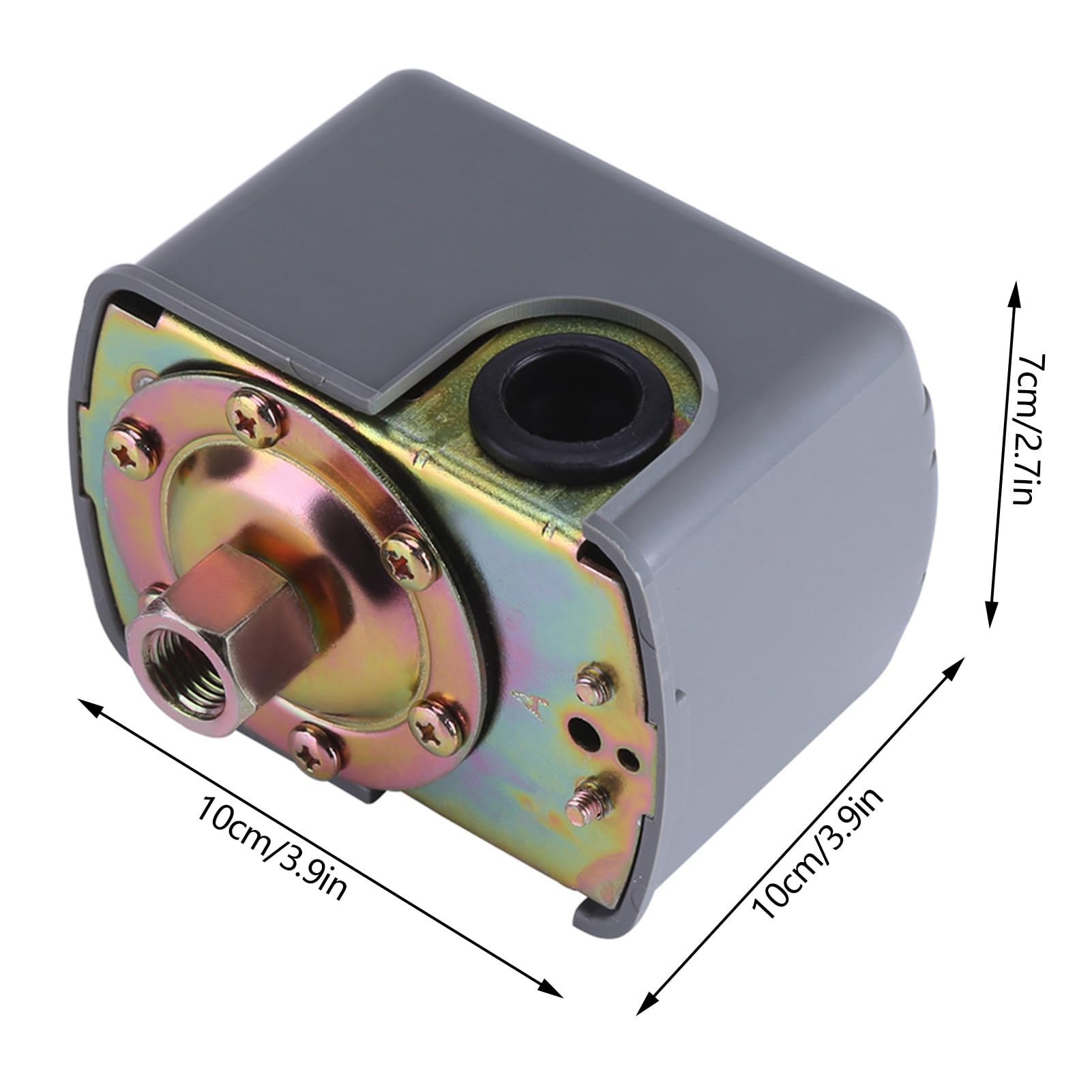 Adjustable Double Spring Post Water Pump Pressure Control Switch with Low Pressure Cutoff - Ideal for Well Pumps, Irrigation Systems, and Water Pressure Regulation