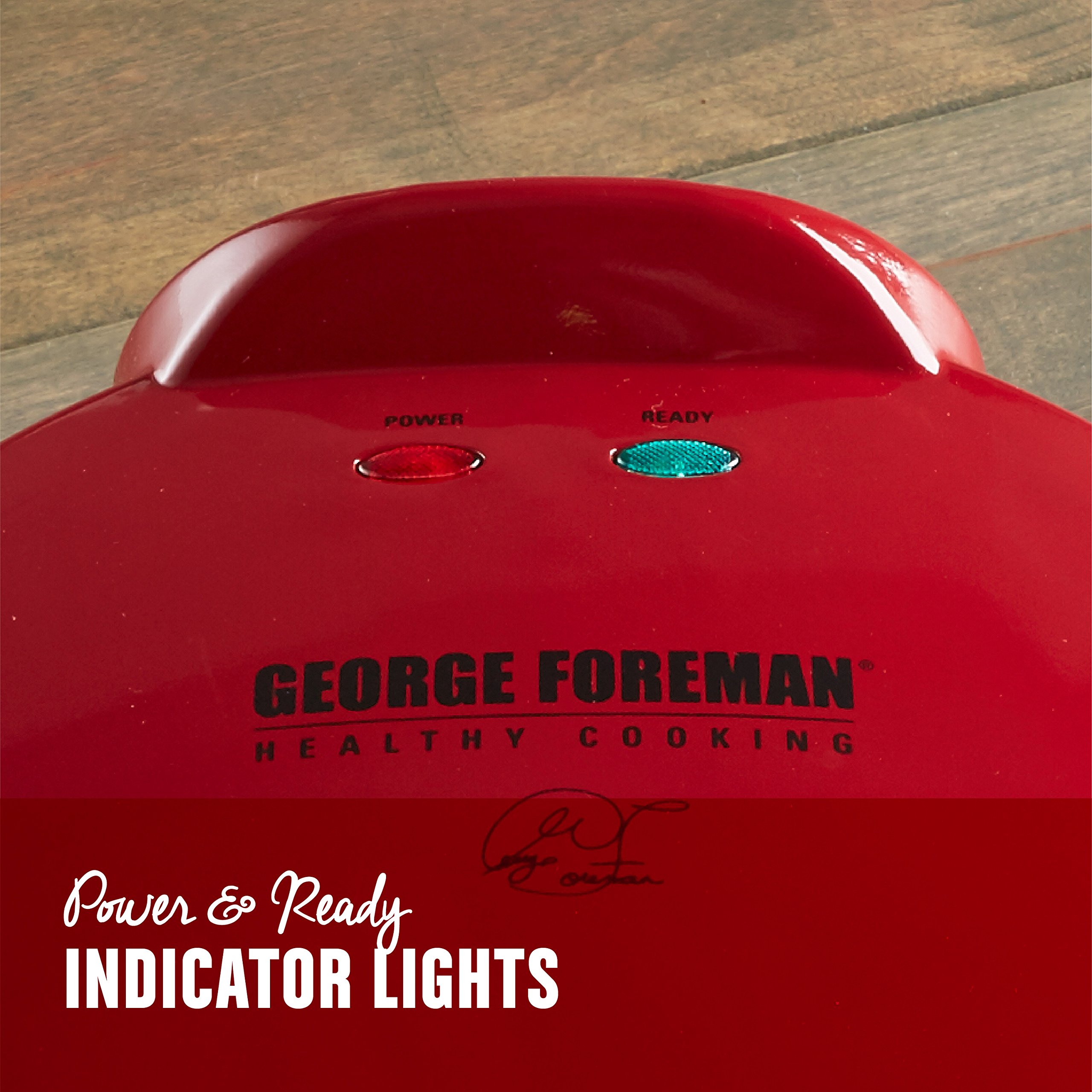 George Foreman 10 Inch Electric Quesadilla Maker - Red (GFQ001) | Fast & Easy Quesadilla, Panini & Sandwich Press for Home, Office & Parties