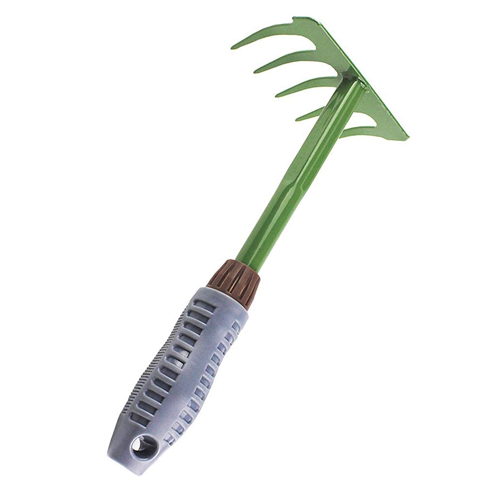 Iron Hand Rake - Small Garden Cultivator Tool for Weeding, Soil Aeration & Planting | Durable Metal Rake for Lawn, Balcony, Farm & Outdoor Gardening | Perfect for Flower Beds, Vegetable Patches & Yard Maintenance