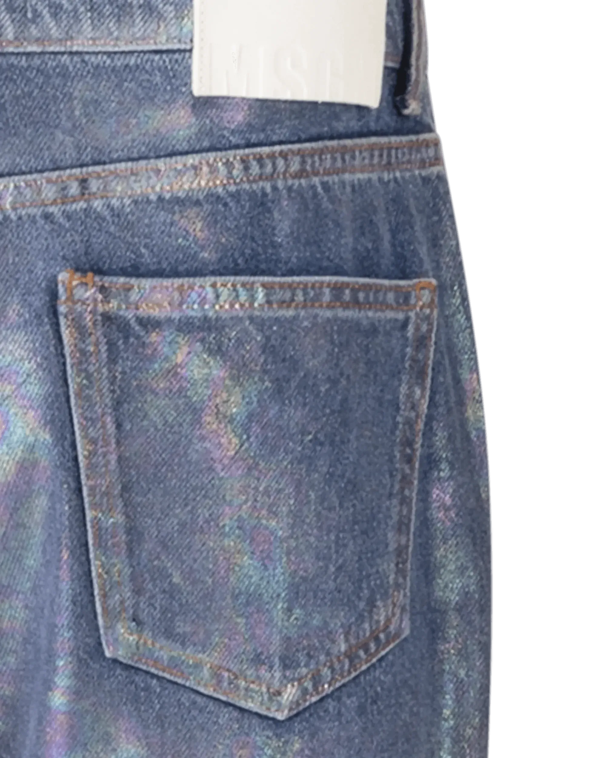 Iridescent Print Denim Jeans for Women - Trendy High Waist Skinny Jeans with Stretch | Perfect for Casual Outfits, Parties & Night Out