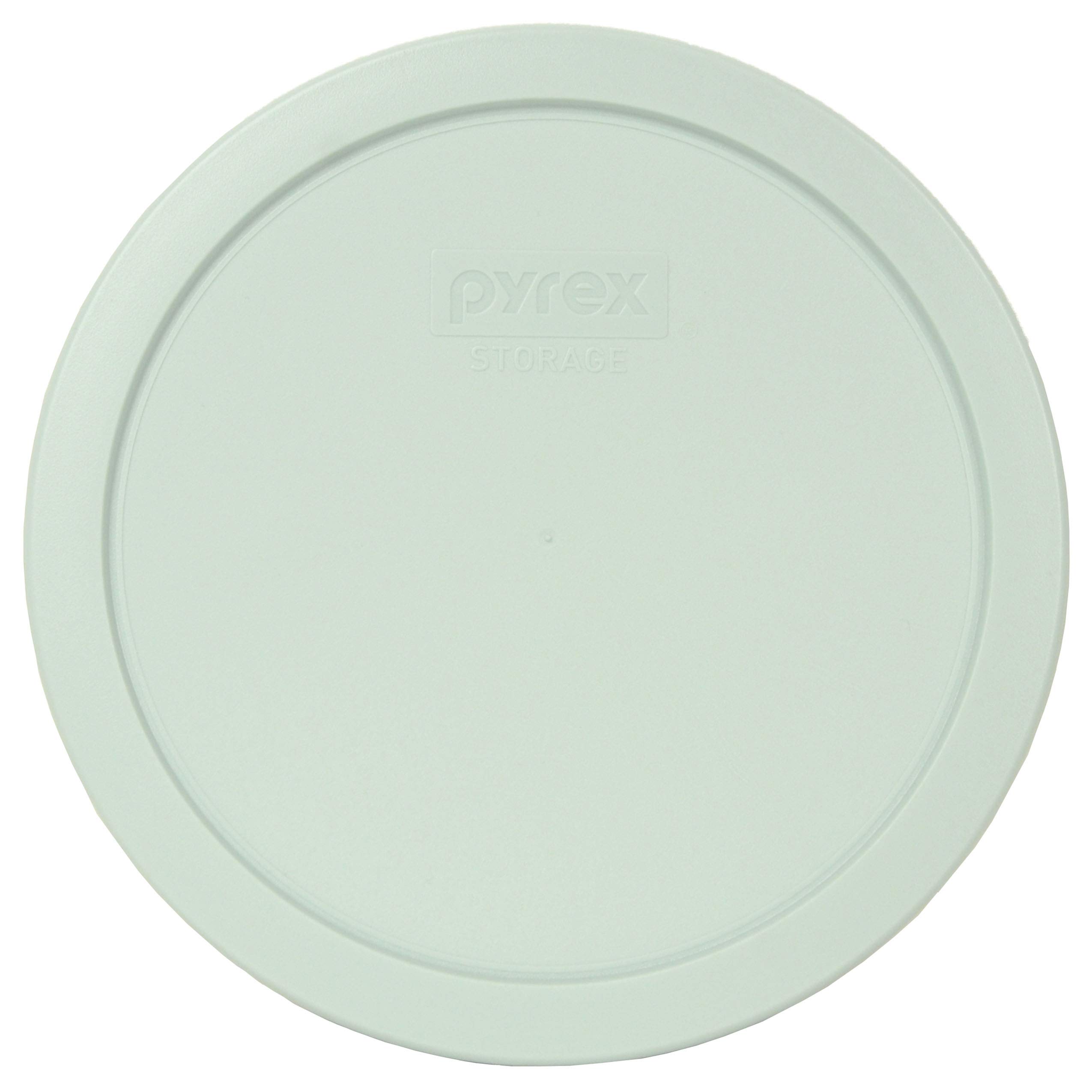 Pyrex 7402-PC Muddy Aqua Round Plastic Food Storage Replacement Lid - Made in USA | Durable & BPA-Free | Perfect for Meal Prep, Leftovers & Pantry Organization