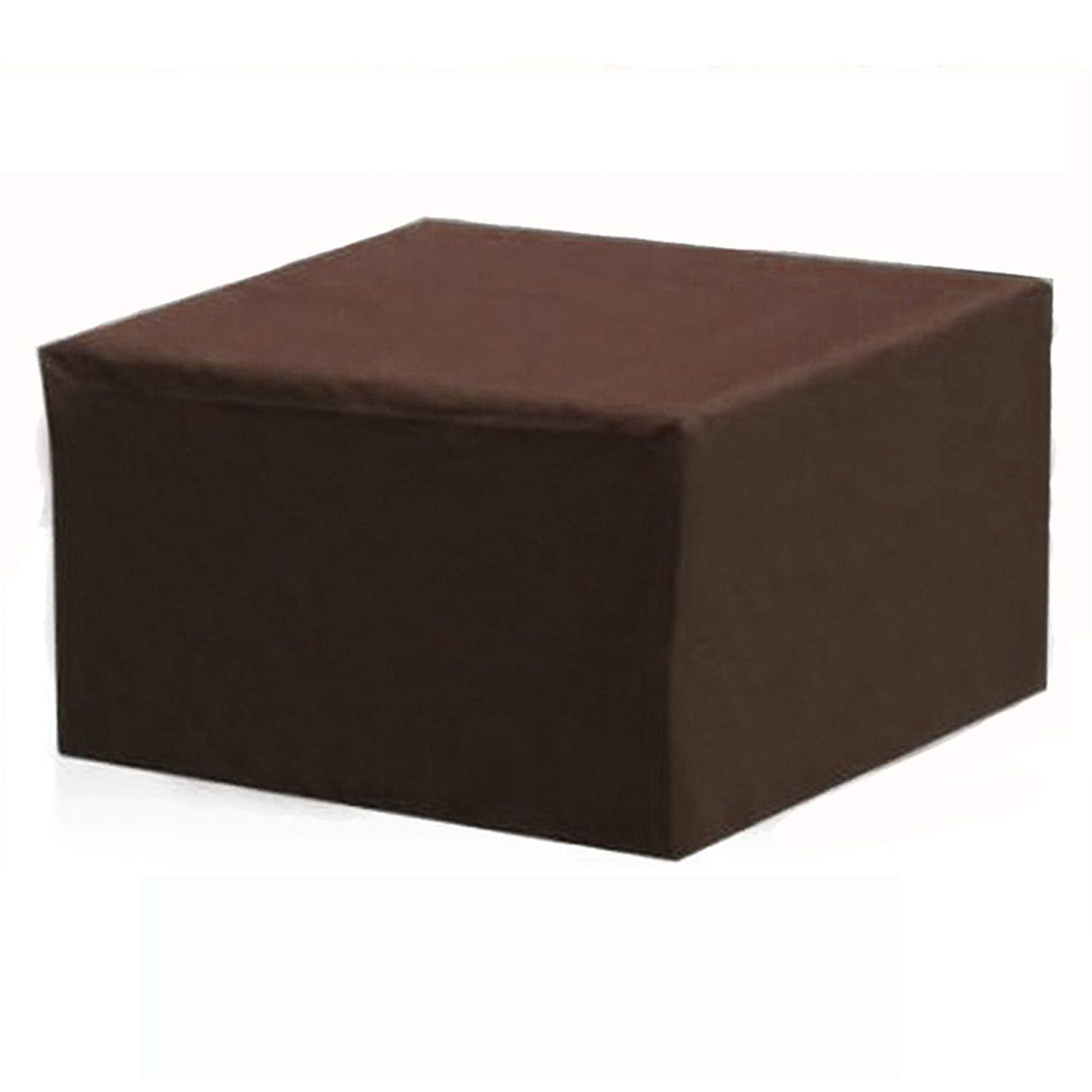 XJHKG Waterproof UV-Resistant Rectangular Patio Table Cover for Outdoor Rattan Furniture - 123x61x72cm Brown - Perfect for Garden, Deck, and Poolside Protection