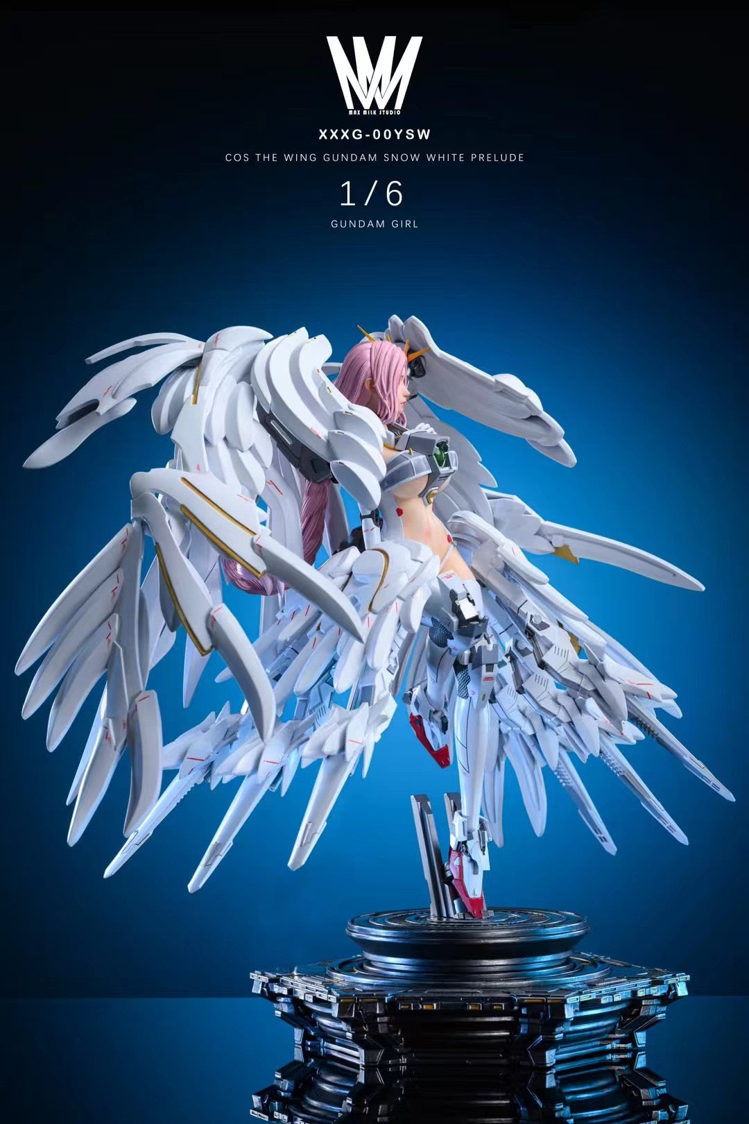 MMS Studio The Wing Gundam Girl - Anime Model Kit for Gundam Wing Fans | Perfect for Collectors & Display | DIY Building & Painting Hobby Project
