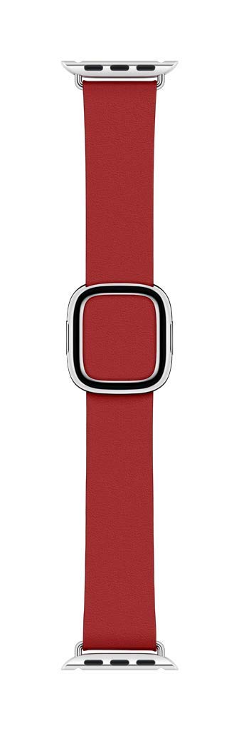 Apple Watch Band 40mm - Modern Buckle (PRODUCT)RED - Large Size - Premium Leather Strap for Apple Watch Series 9/8/7/6/SE - Perfect for Workouts, Office & Everyday Wear