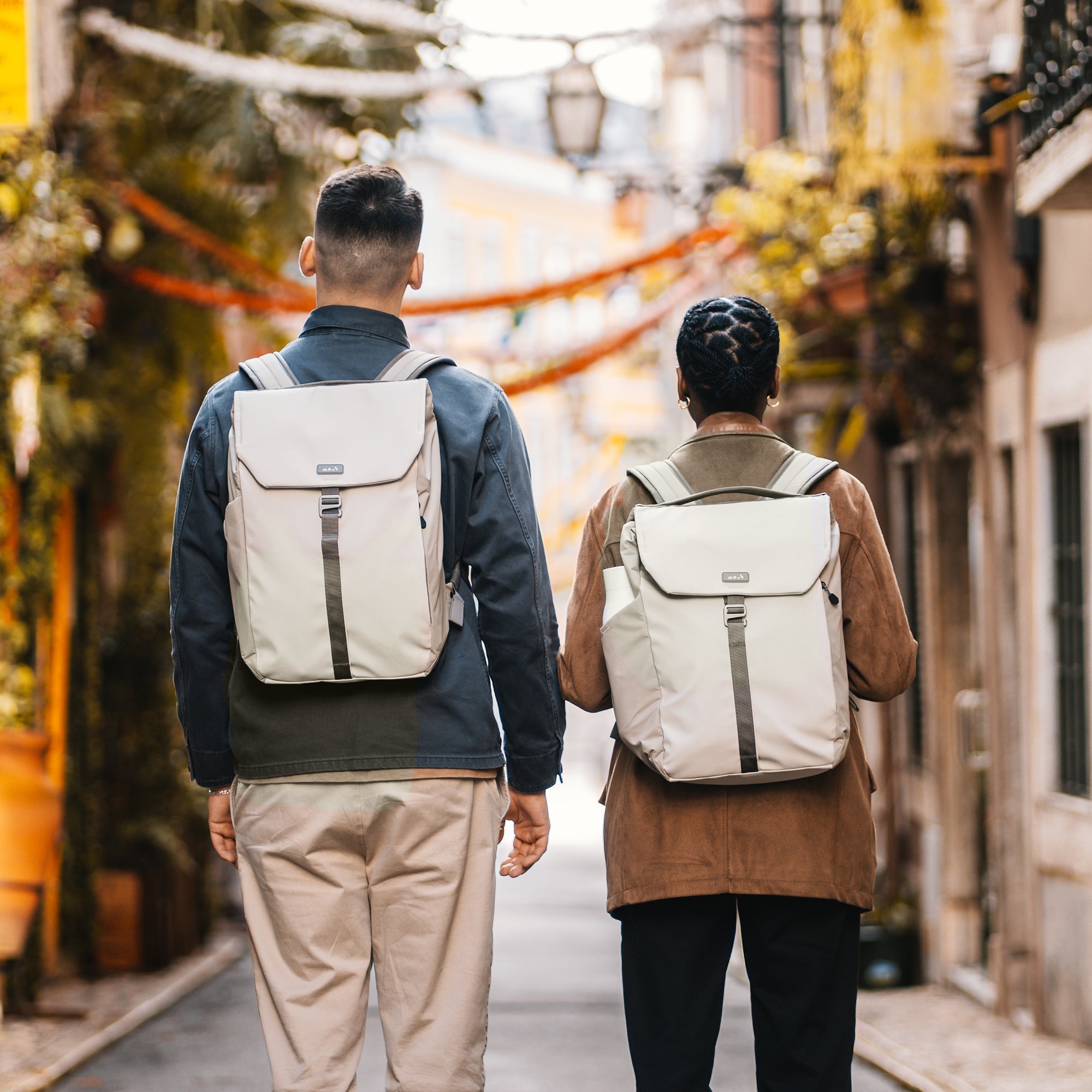 Flap Backpack with AiroFoam® Technology - Lightweight & Ergonomic Laptop Backpack for Work, Travel & School | Durable Stone Color Design