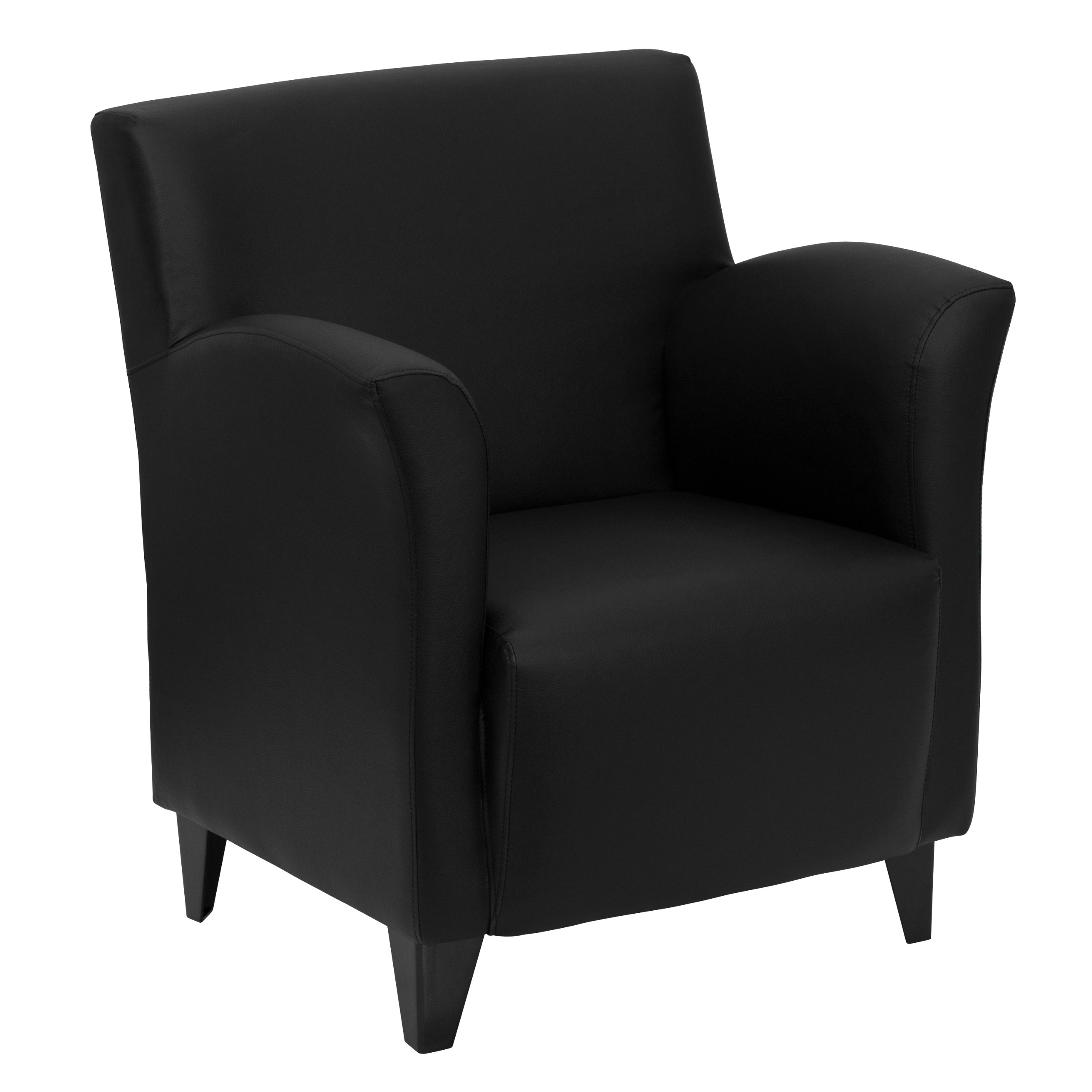 Flash Furniture HERCULES Series Black LeatherSoft Lounge Chair - Premium Comfort for Home Office, Living Room & Waiting Areas