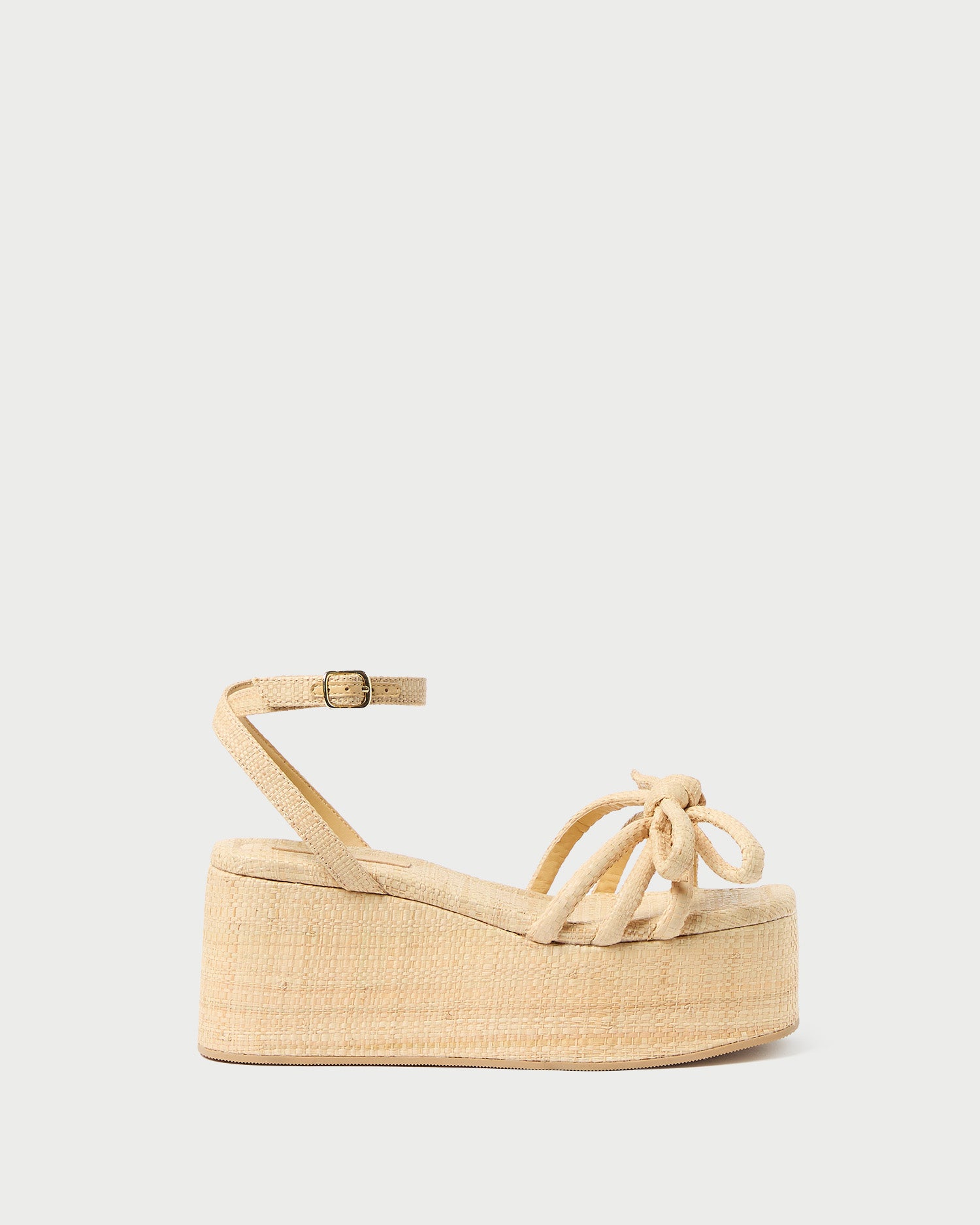 Hudson Natural Raffia Platform Sandals for Women - Comfortable Boho Summer Beach Sandals with Arch Support | Perfect for Vacation, Walking, and Outdoor Activities
