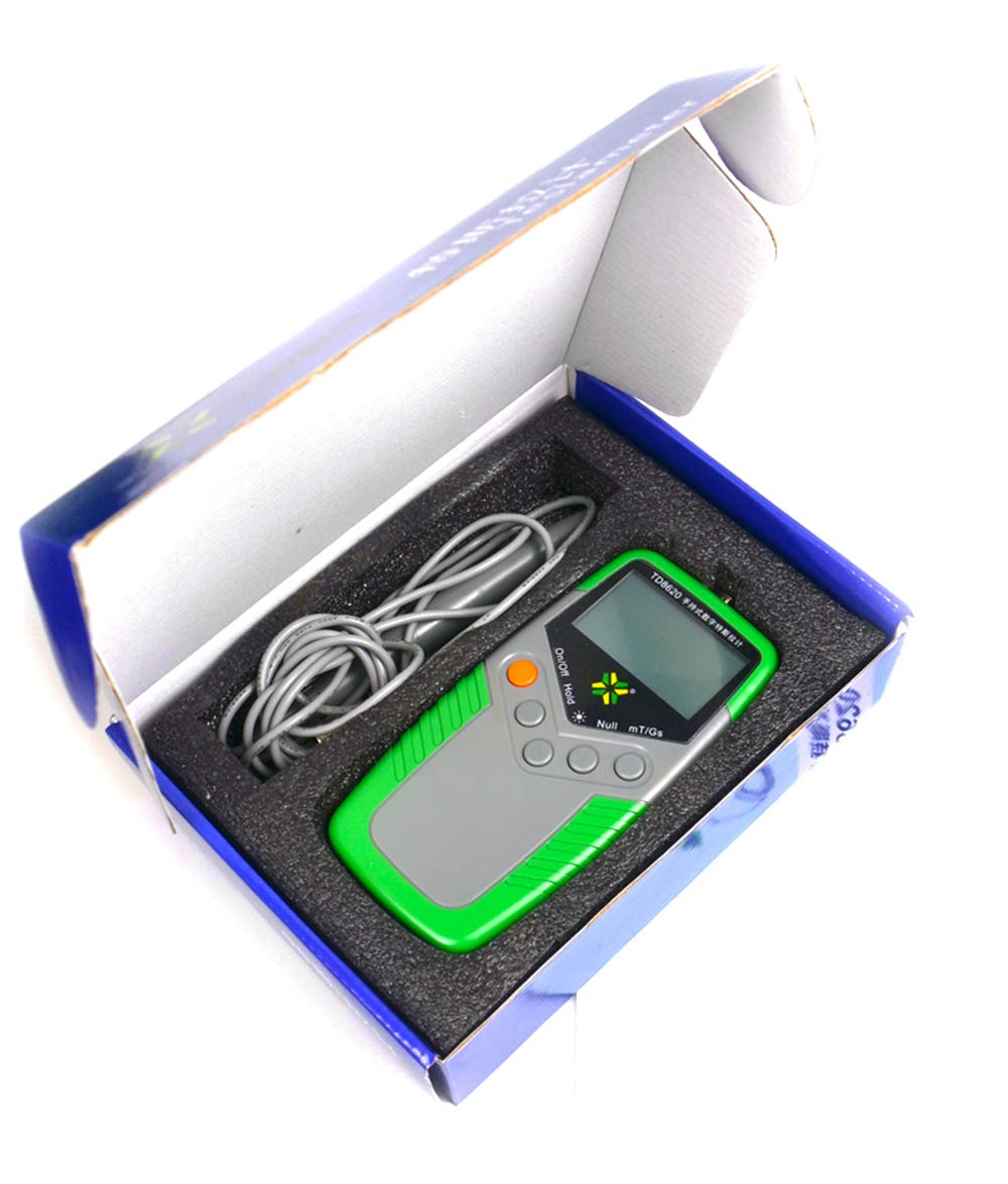 High Precision Digital Tesla Meter - Permanent Magnet Gauss Meter Gaussmeter Fluxmeter (0-2400mT/24000Gs) with 2% Accuracy & 0.01mT Resolution - Surface Magnetic Field Tester for Industrial, Scientific & Educational Use - Perfect for Labs, Engineering & Physics Experiments
