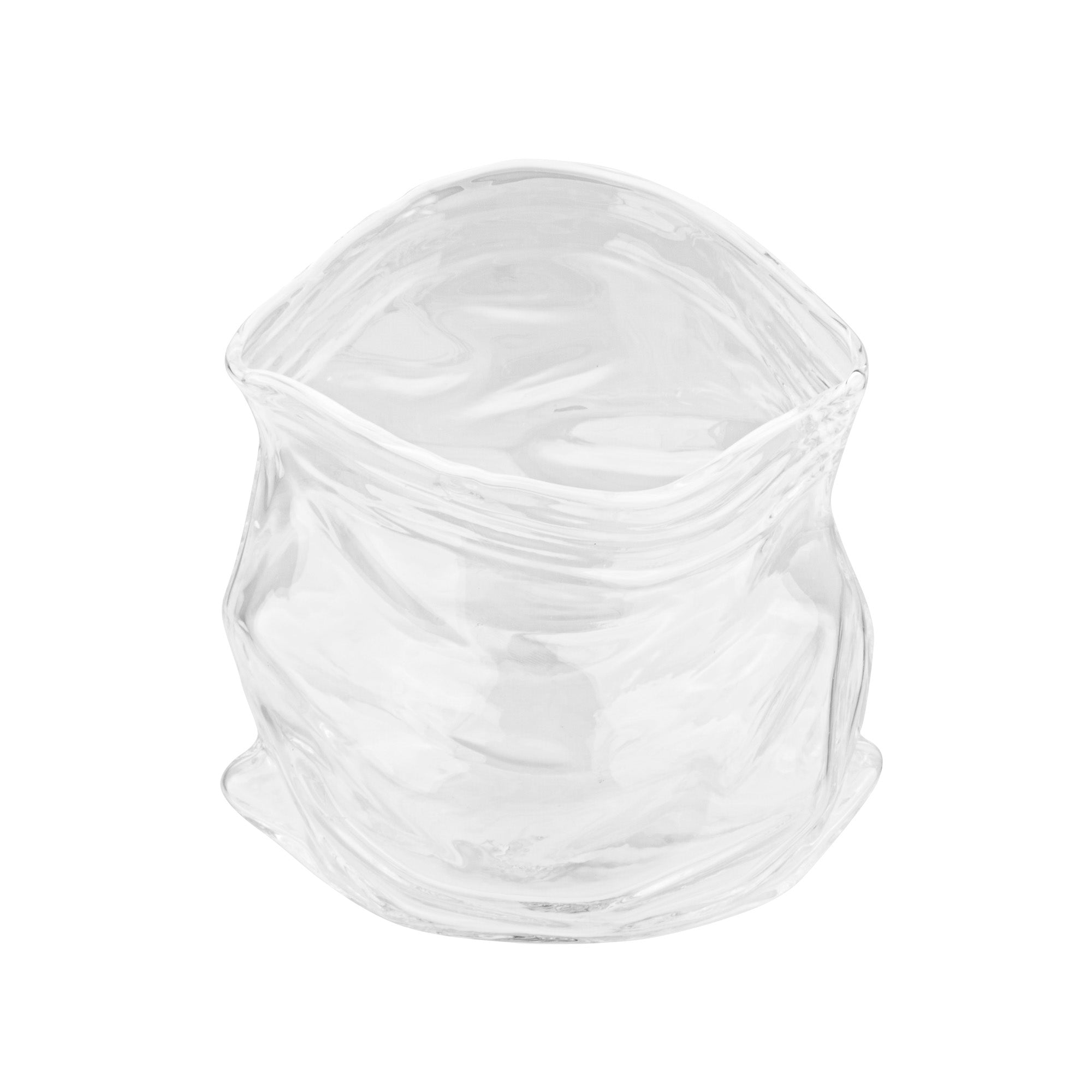 8 oz Clear Glass Storage Bowl with Lid - Round Airtight Food Container (3.25