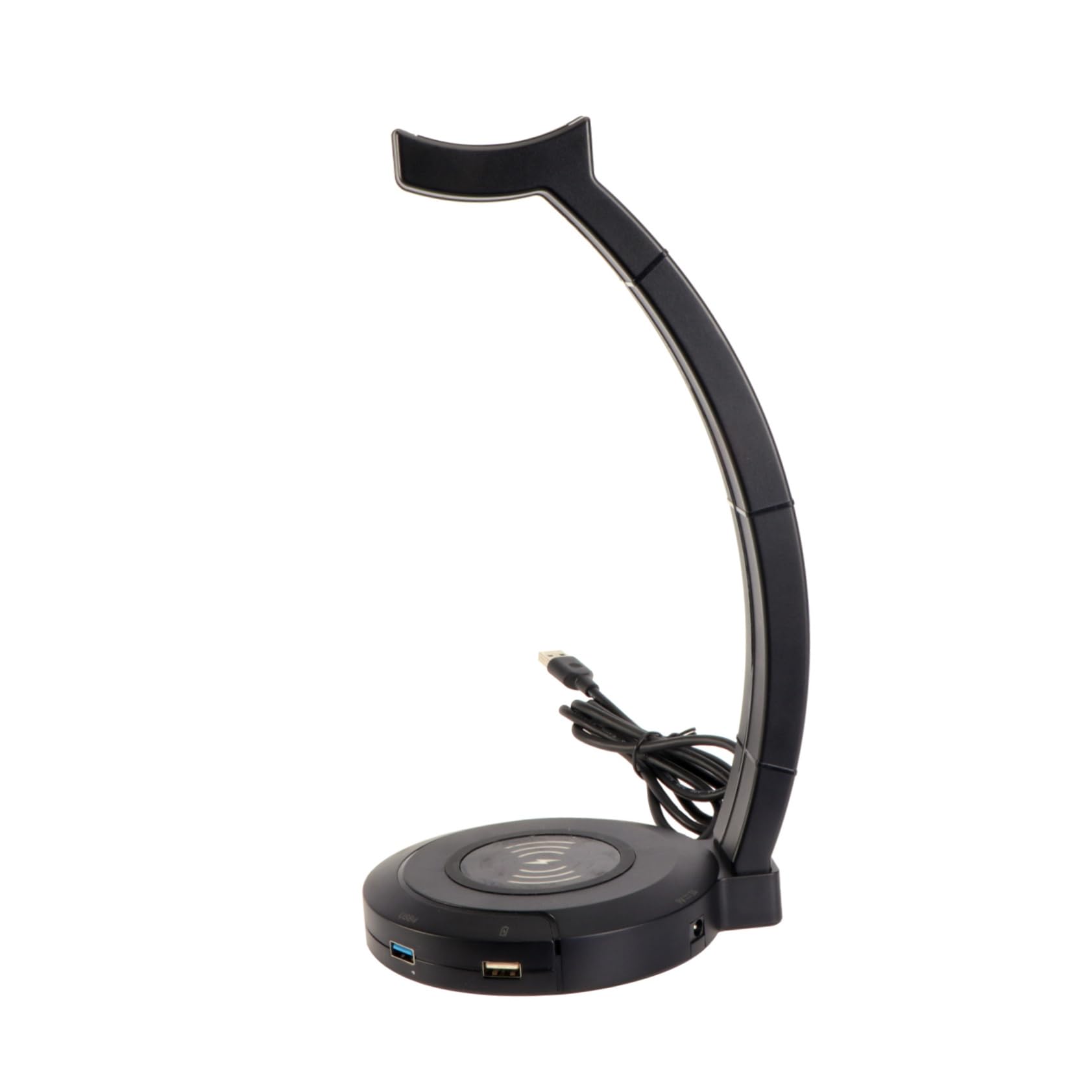 Veemoon RGB LED Headphone Stand with USB Charging Port - Gaming Headset Holder for Phone & Tablet | Perfect for Gaming Setup & Desk Organization