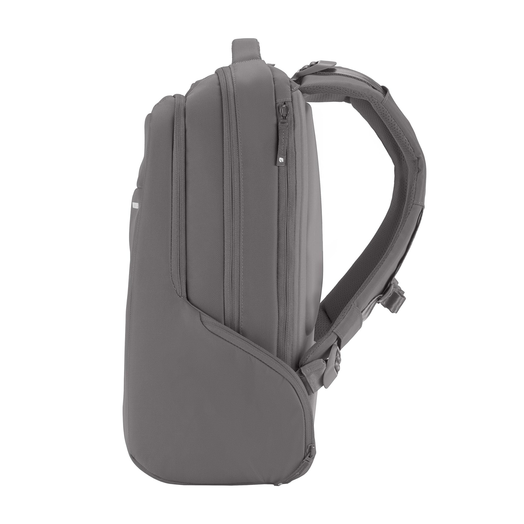 Incase ICON Durable Travel Backpack with Laptop Compartment - 16-inch Laptop Backpack - Water-Resistant 840D Nylon Carry-On Bag for Business Travel & Commuting - Compact Grey Backpack for Work, College & Airplane Use