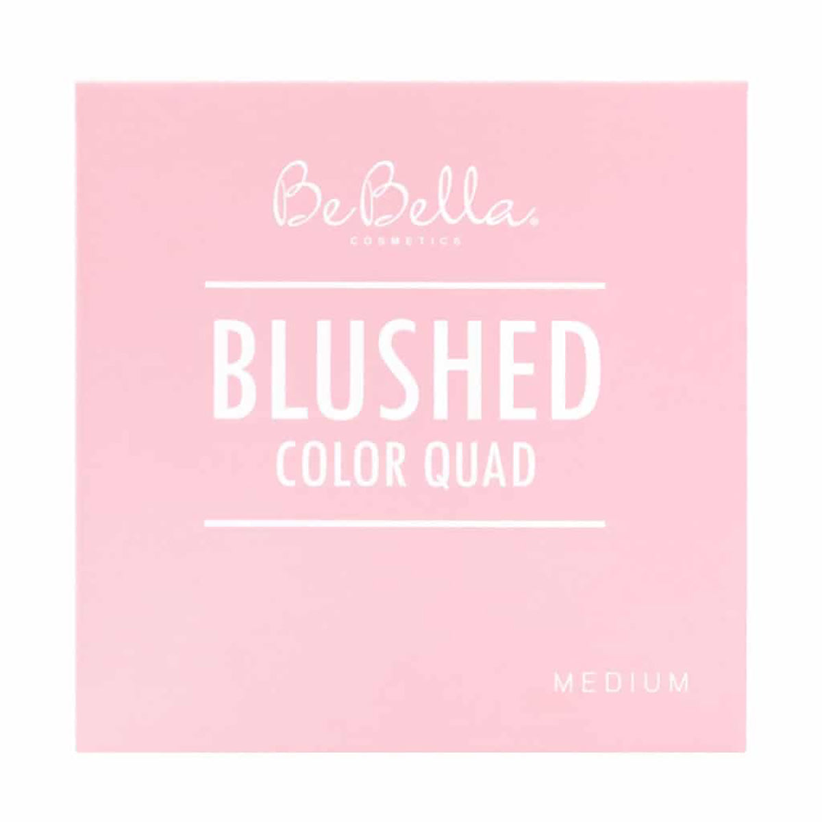 Medium Blushed Color Quad Eyeshadow Palette - Neutral Matte & Shimmer Shades for Everyday Makeup | Perfect for Daytime Office Look & Evening Party Glam