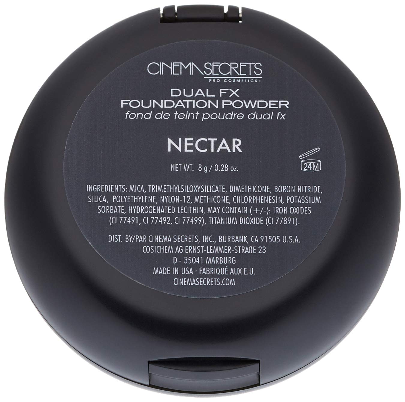 CINEMA SECRETS Pro Cosmetics Dual FX Foundation Powder in Nectar - Long-Lasting Matte Finish for Professional Makeup & HD Photography