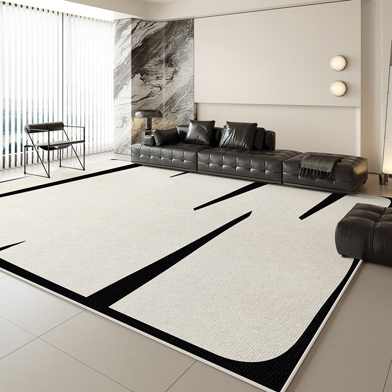 Modern Geometric Area Rugs - Abstract Contemporary Design for Bedroom, Living Room & Dining Room - Soft Non-Slip Large Floor Mat for Home Decor and Interior Design