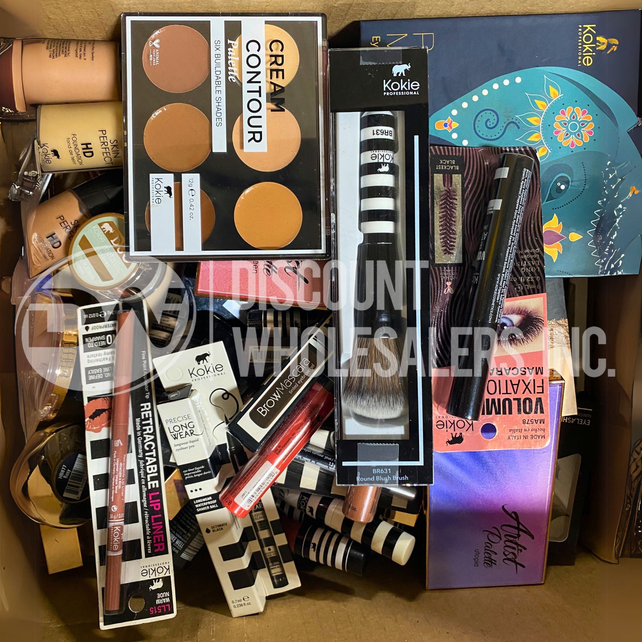 Kokie Professional Makeup Kit - 100 Piece Assorted Cosmetic Set for Eyes, Lips & Face | Perfect for Makeup Artists, Beginners & Beauty Enthusiasts | Salon, Home & Travel Use