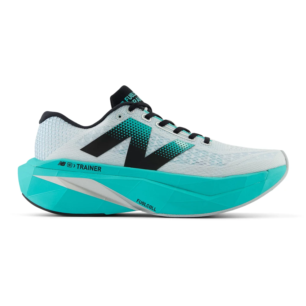 New Balance Men's FuelCell SuperComp Trainer v3 Running Shoes - Cyber Jade | Lightweight Cushioned for Marathon Training & Road Running