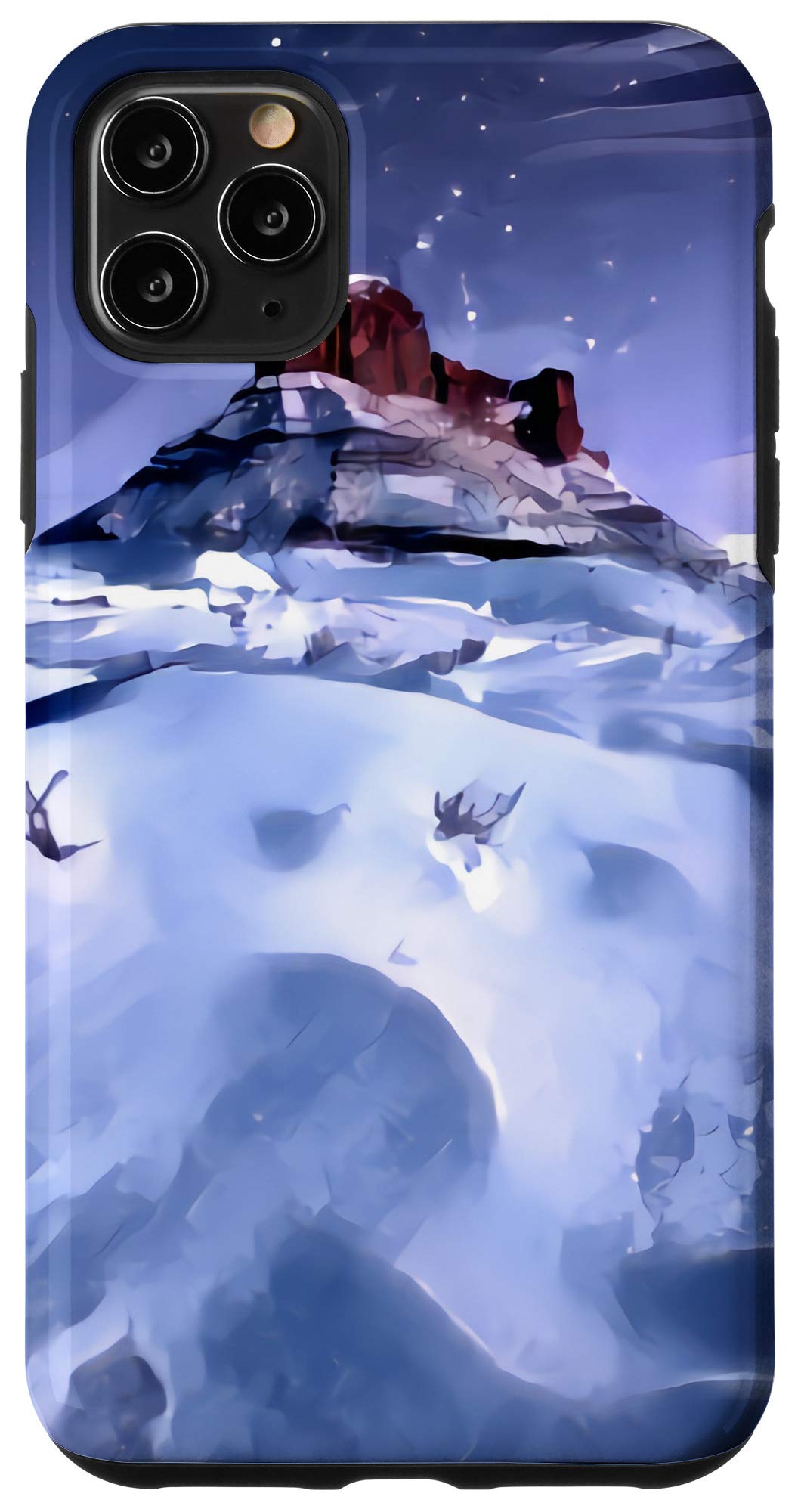 iPhone 11 Pro Max Case - Snowy Castle Valley Moab Utah Artistic Souvenir Phone Cover - Perfect for Travelers & Nature Lovers, Durable Protection for Everyday Use