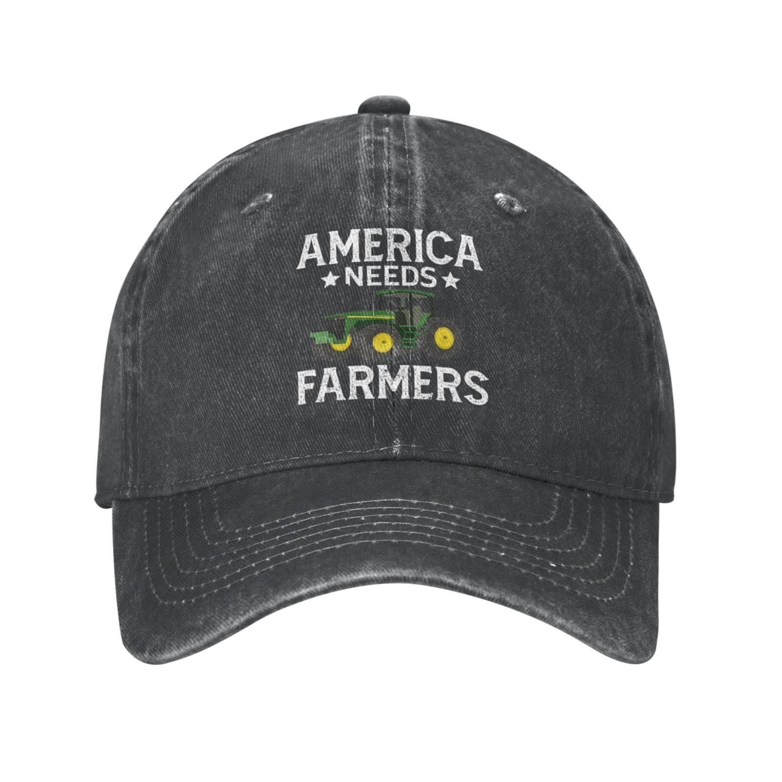 Funny America Needs Farmers Baseball Cap for Men & Women - Adjustable Cotton Trucker Hat for Farmers, Ranchers, and Country Lovers - Perfect for Farm Work, Rodeos, and Outdoor Activities