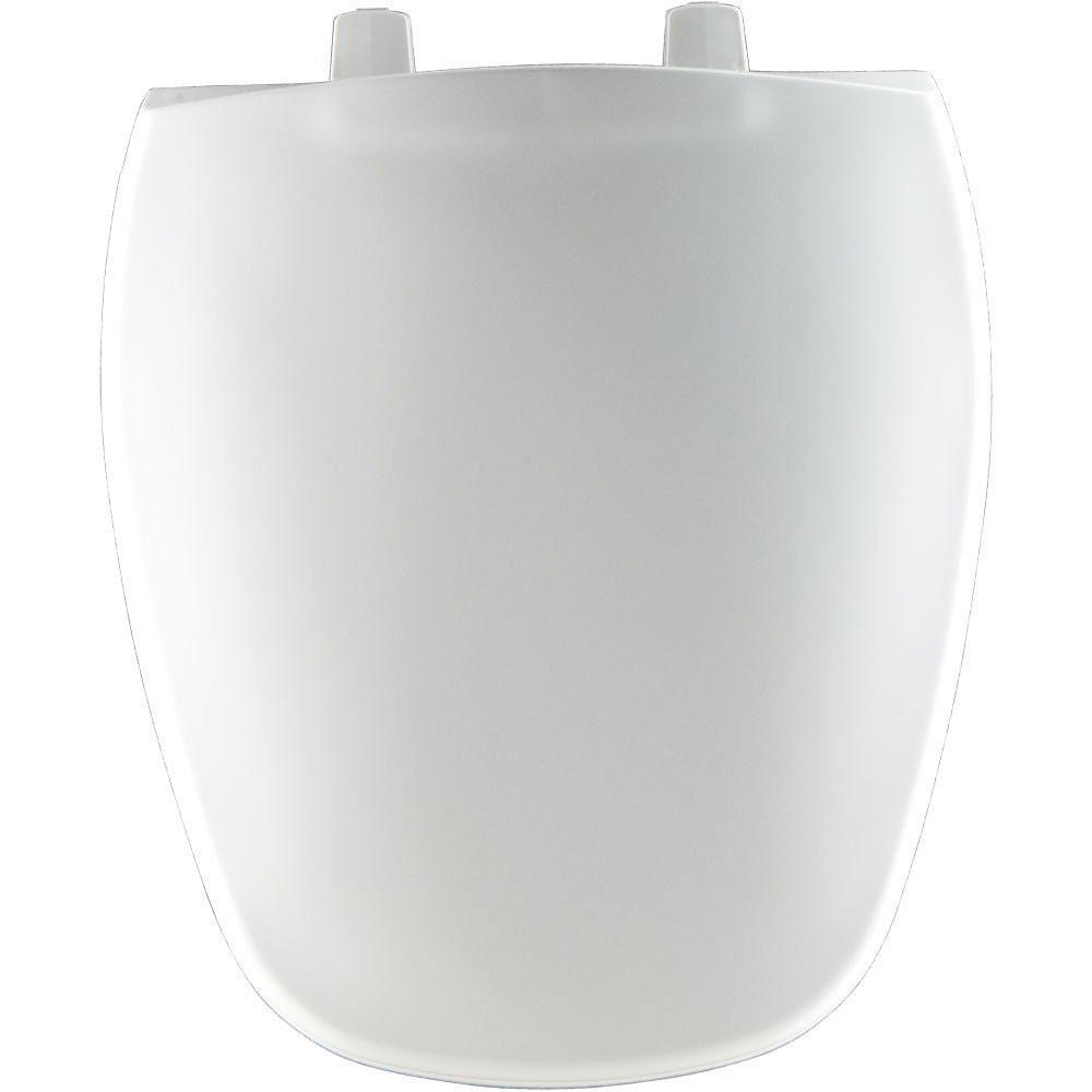Bemis Round Closed Front Toilet Seat in White 69852 - Durable & Comfortable Toilet Seat for Bathroom, Home & Office Use