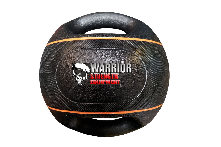 Warrior Dual Grip Medicine Ball - Premium Weighted Exercise Ball for Strength Training, CrossFit & Home Workouts - Perfect for Gym, Fitness & Rehabilitation Exercises