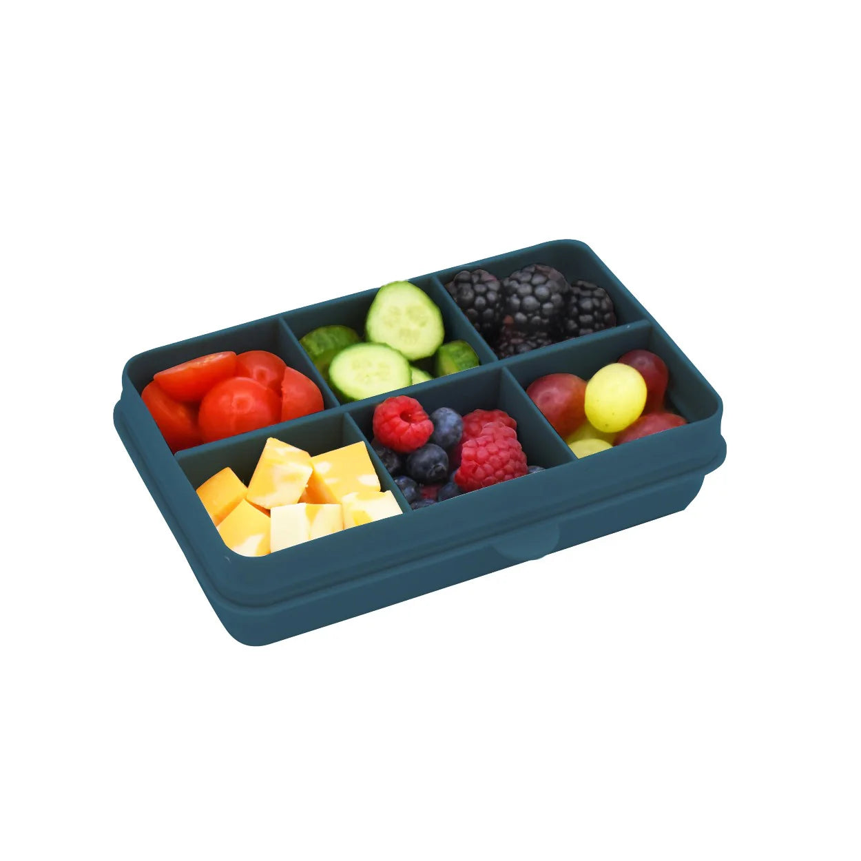 Melii Luxe Snackle Box MINI - Premium Portable Snack Container for Travel, Picnics & Parties (Blue) - Perfect for On-the-Go Snacking & Entertaining