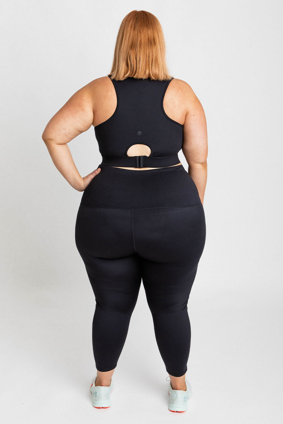 Essential High Waist 7/8 Yoga Leggings for Women - Black | Workout, Running & Gym Activewear