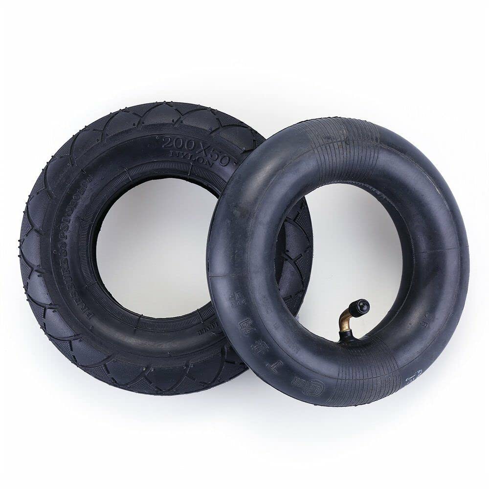 200X50 Electric Scooter Tire & Inner Tube Replacement - Compatible with E-Boarder E-Scooter, Force 250 GT 250 & Mini-E GT (Fits 8x2 Tires) - Perfect for Commuting & Urban Transportation