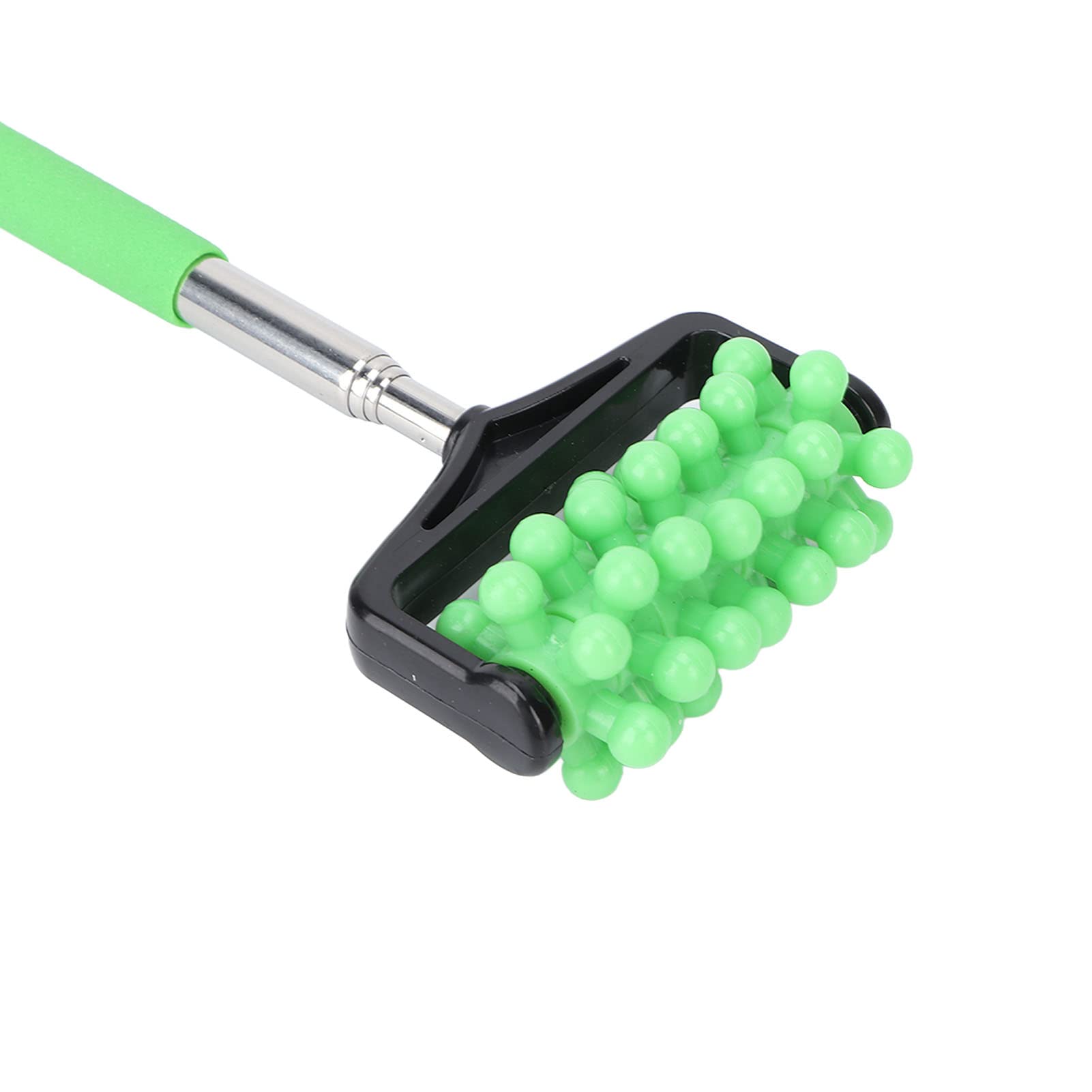 Telescopic Massage Stick for Neck, Back & Leg Pain Relief - Granular Body Roller for Yoga, Sports & Home Use - Adjustable Massage Tool for Men & Women (Green)