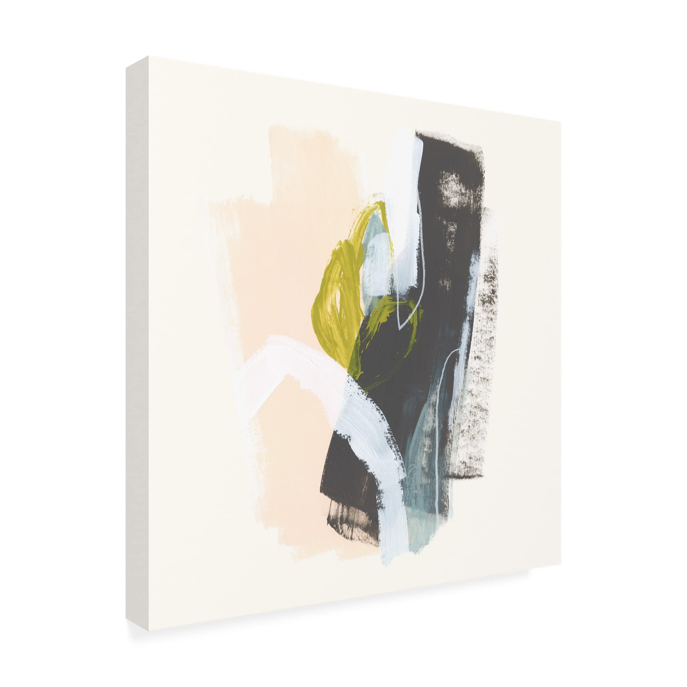 Trademark Fine Art 'Mixed Metaphor V' Canvas Wall Art Print by June Erica Vess - Modern Abstract Painting for Living Room, Bedroom & Office Decor