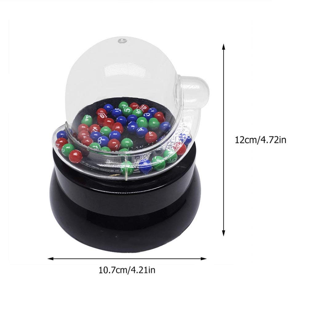 TOYANDONA Mini Electric Shake Lucky Ball Machine - Portable Bingo Cage Game with Balls for Lottery, Raffle & Number Picking - Perfect for Parties, Casino Nights & Fundraising Events