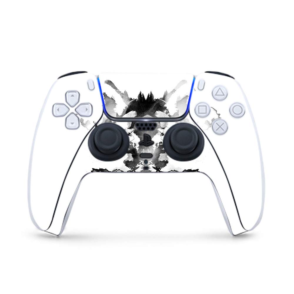 MightySkins PS5 Controller Skin - Rorschach Design | Protective Vinyl Decal Wrap for Playstation 5 | Durable, Customizable & Easy to Apply | Made in USA | Perfect for Gaming, Collectors & Personalization