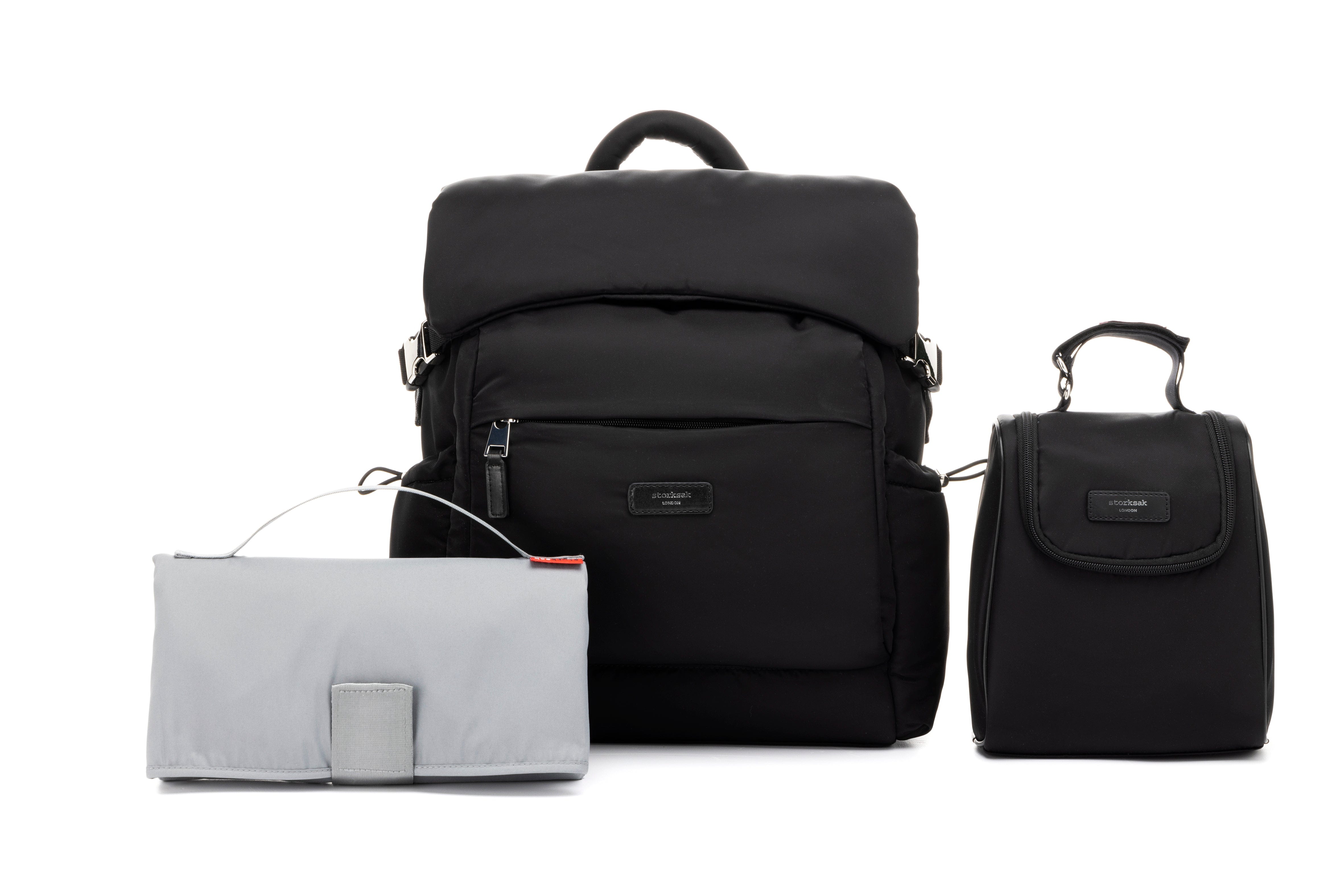 Storksak Eco Skye Backpack - Black | Sustainable Diaper Bag for Moms | Perfect for Travel, Work & Everyday Use