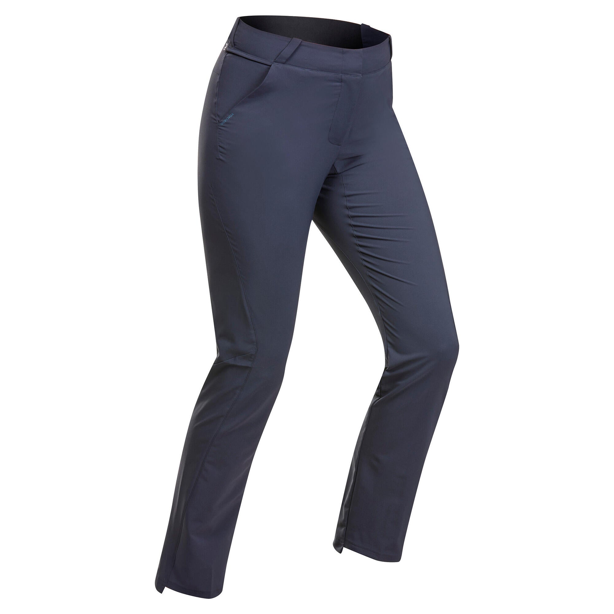 Quechua Women's MH100 Hiking Pants - Lightweight Water-Resistant Trekking Trousers for Outdoor Adventures & Mountain Climbing