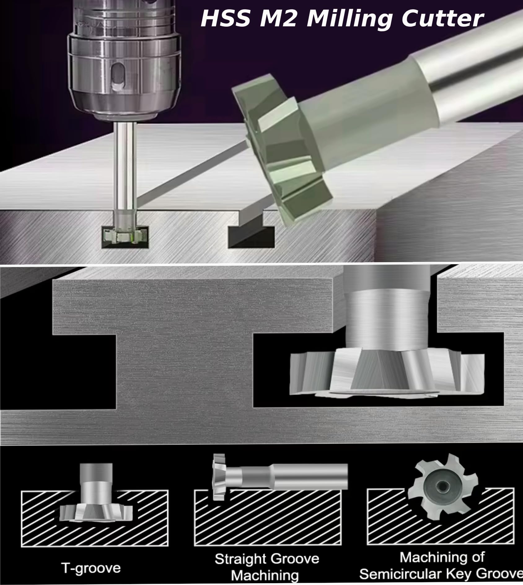 HSS M2 Woodruff Keyseat Cutter 1/2
