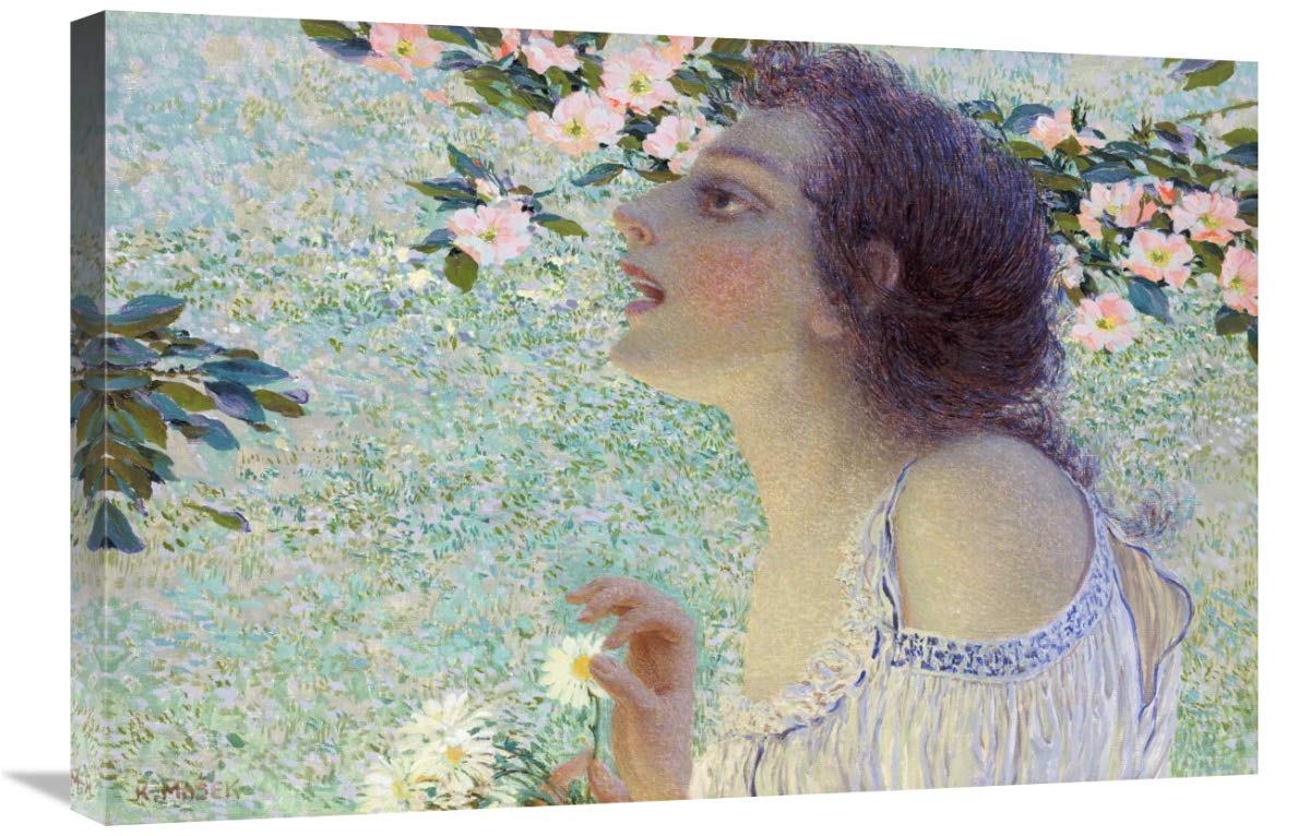 30 Inch Spring Art Print - Vitezlav Karl Masek Painting - Floral Landscape Wall Decor for Living Room, Bedroom & Office