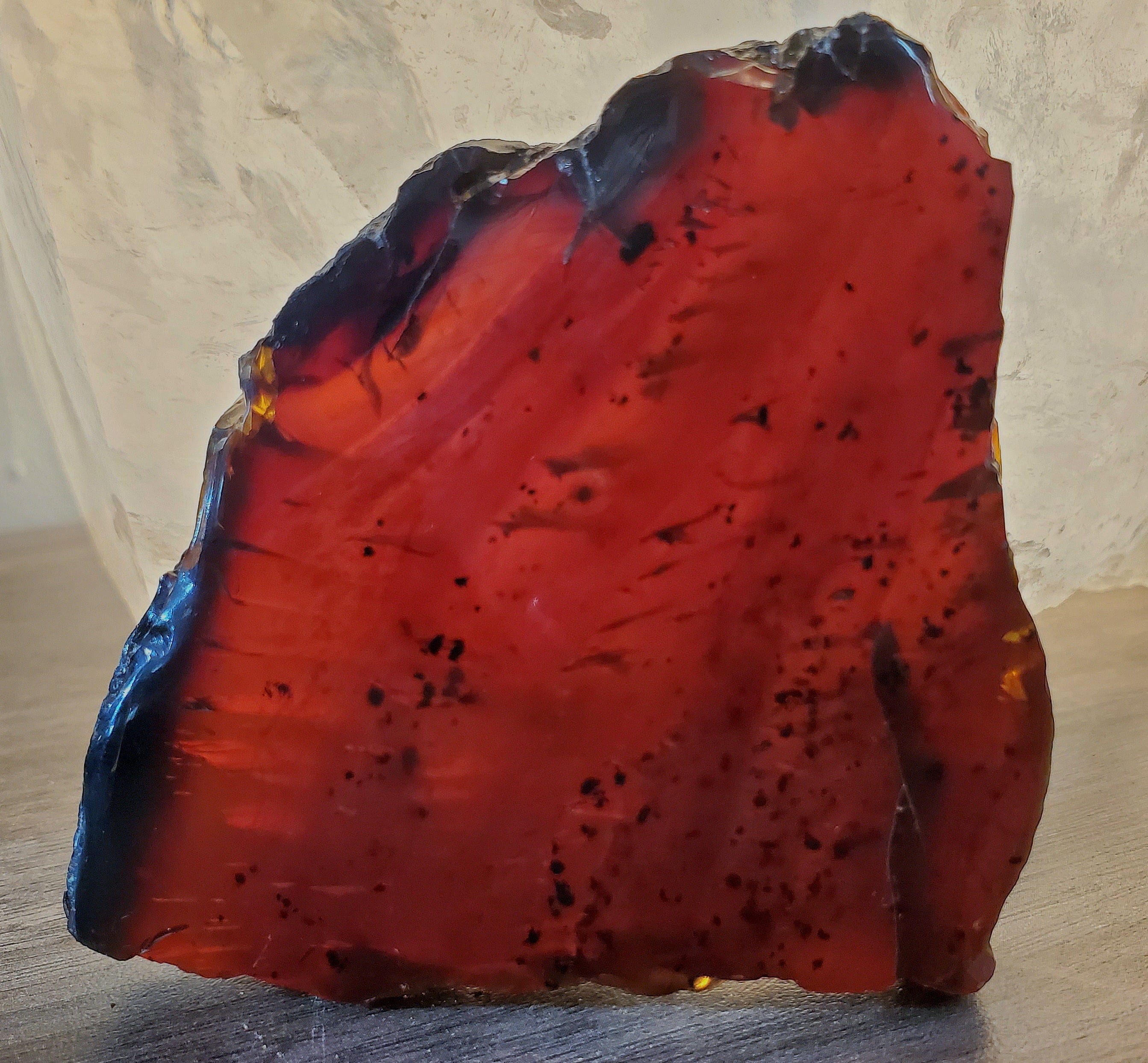 Natural Baltic Amber Slab - 5 Inch Raw Amber Stone for Jewelry Making, Healing Crystals & Home Decor - Perfect for DIY Crafts, Meditation & Gifts