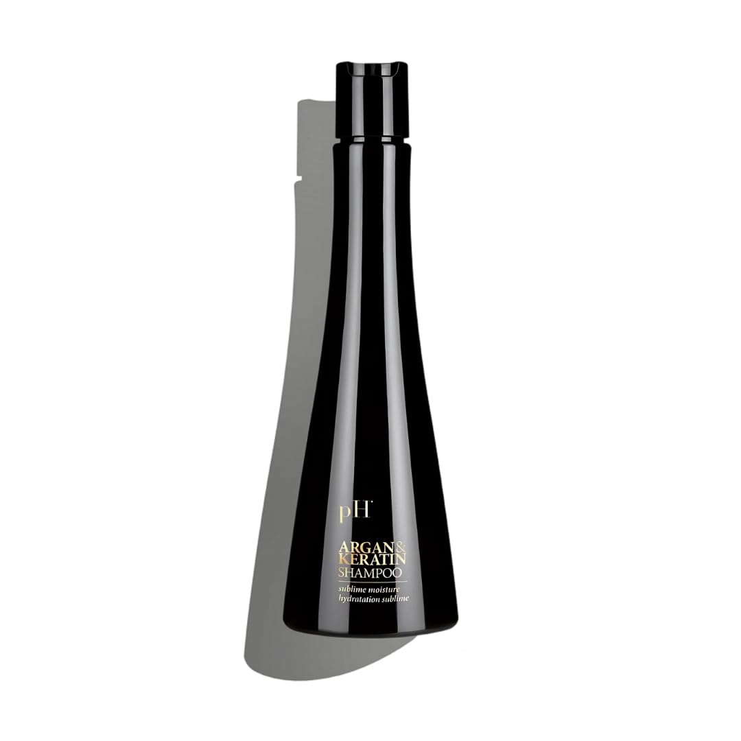 pH PURE HAIR Argan Oil & Keratin Shampoo - Anti-Breakage Repairing Shampoo for Damaged Hair, Moisturizing & Strengthening Formula for Smooth Healthy Hair - 33.8 Fl Oz - Perfect for Dry, Frizzy & Color-Treated Hair at Home or Salon Use