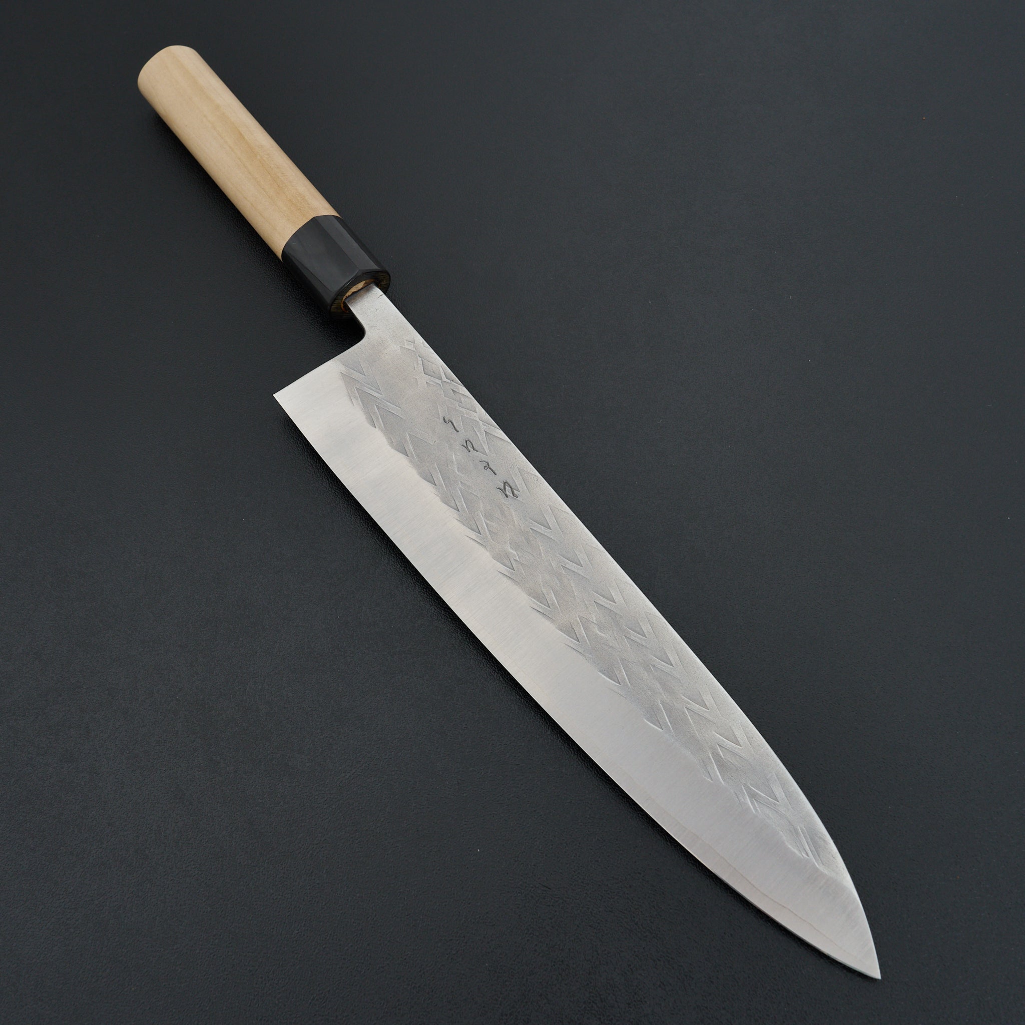 Hitohira TD SLD Tsuchime Gyuto 240mm Japanese Chef Knife with Ho Wood Handle - Professional Kitchen Knife for Slicing, Dicing & Chopping Vegetables, Meat & Fish