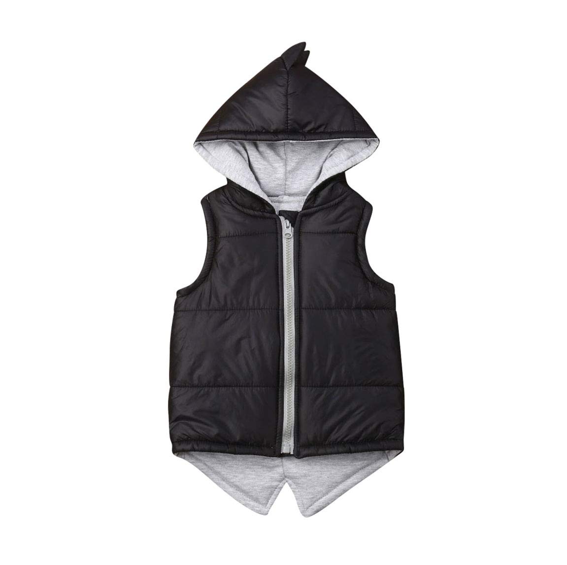 Dinosaur Hooded Jacket for Toddlers - Boys & Girls Winter Coat with Zipper, Soft Cotton Outerwear | Perfect for Outdoor Play & Cold Weather