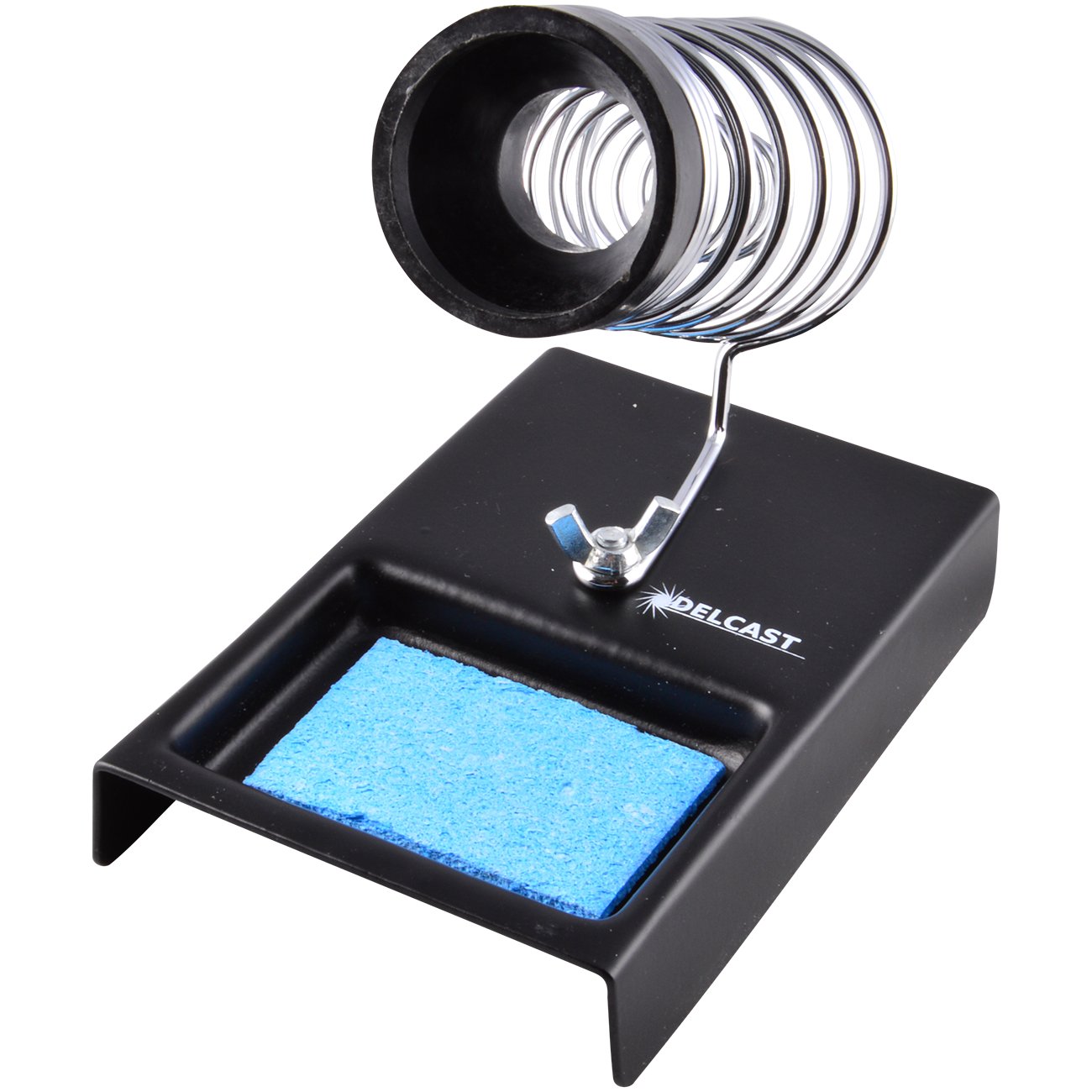 Premium Metal Soldering Iron Stand Holder with Heat-Resistant Base - Ideal for Electronics Repair, DIY Projects & Hobbyists