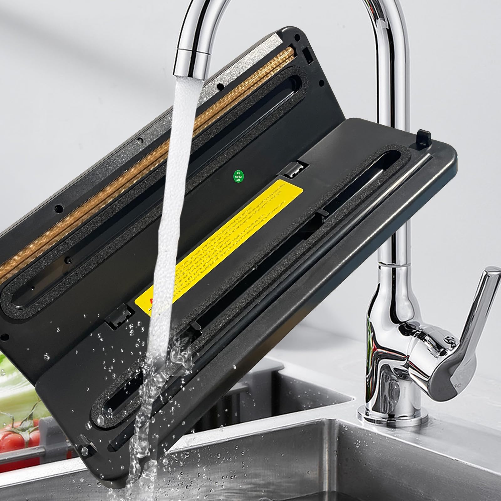 Powerful 65kPa Vacuum Sealer Machine - Compact Automatic Food Sealer for Dry & Wet Foods | One-Touch Operation | Ideal for Meal Prep, Sous Vide & Food Storage